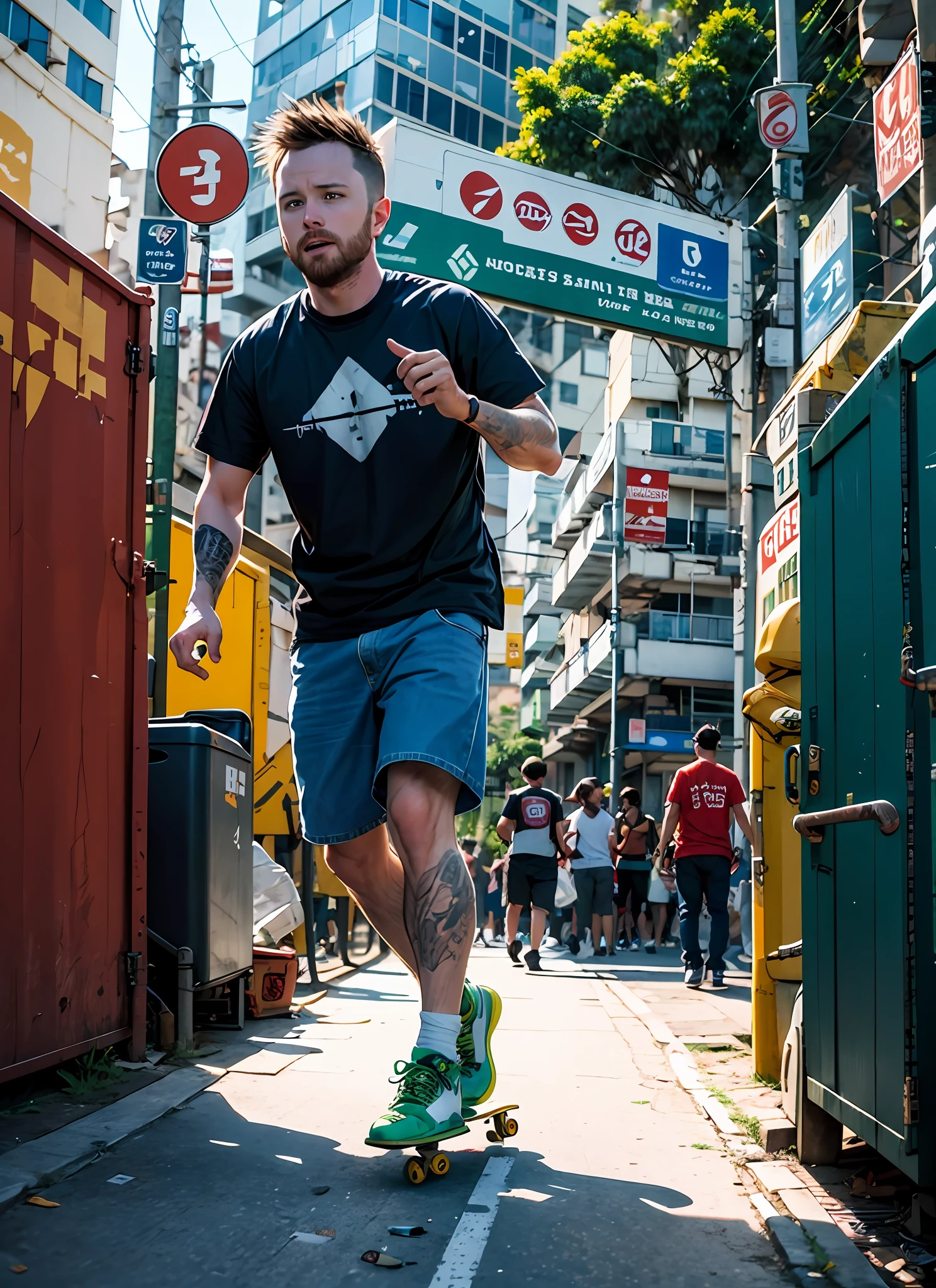 Aaron Paul, breaking bad, skateboarding in Rio de Janeiro