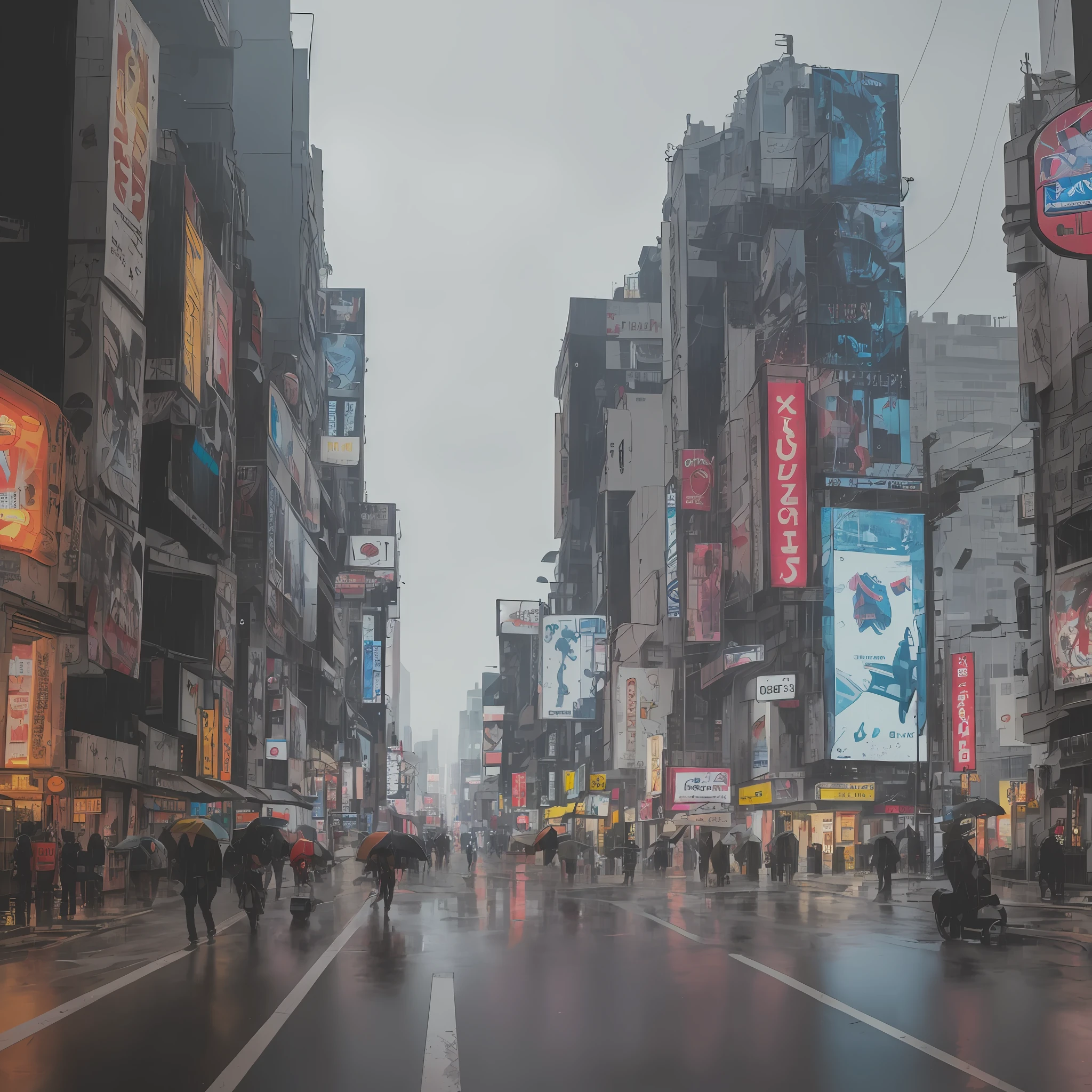Cyberpunk world,Tokyo street, dystopian world, complex background, lights and activities, cinematic photography, super detailed rendering, Full HD, 4K,8K,10K, lightroom photo treatment, rainy night, stormy, tense climate of Dystopian terror, (bldrnrst:1.1), RAW, film-like, masterpiece, cinematic lighting, (landscape), photo of one (sprawling [technologically advanced| Decaying] cyberpunk city), (cityscape:1.2), complex, evokes feelings of despair, (by Andrzej Dybowski), RTX, cyberpunk art, (Kodak VISION3 500T color negative 35mm film), film scan, (film grain), 8k --auto