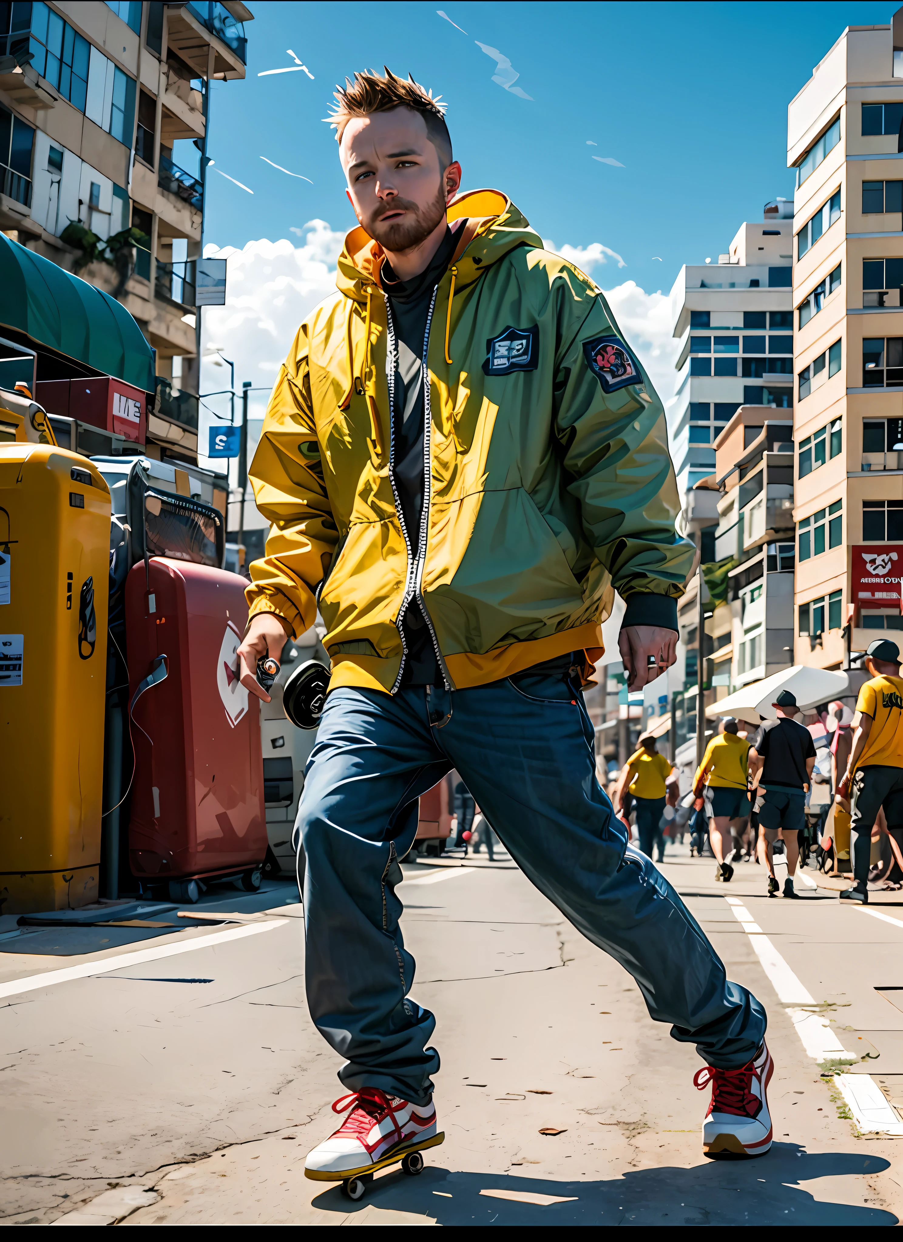 Aaron Paul, breaking bad, skateboarding in Rio de Janeiro
