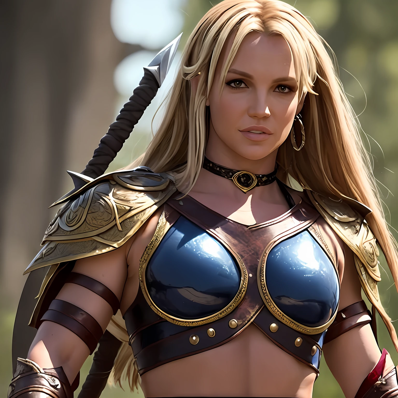 britney spears as Xena - the Queen of Warriors, cinematic, details