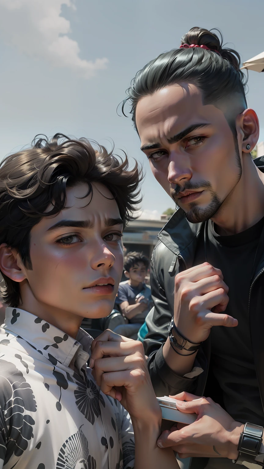 Two Cartoom style boys with our features --auto