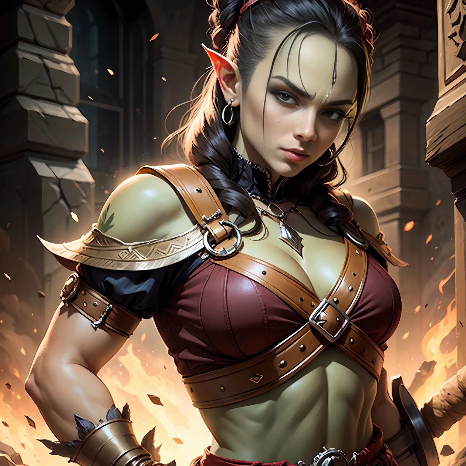 Half orc girl, DND