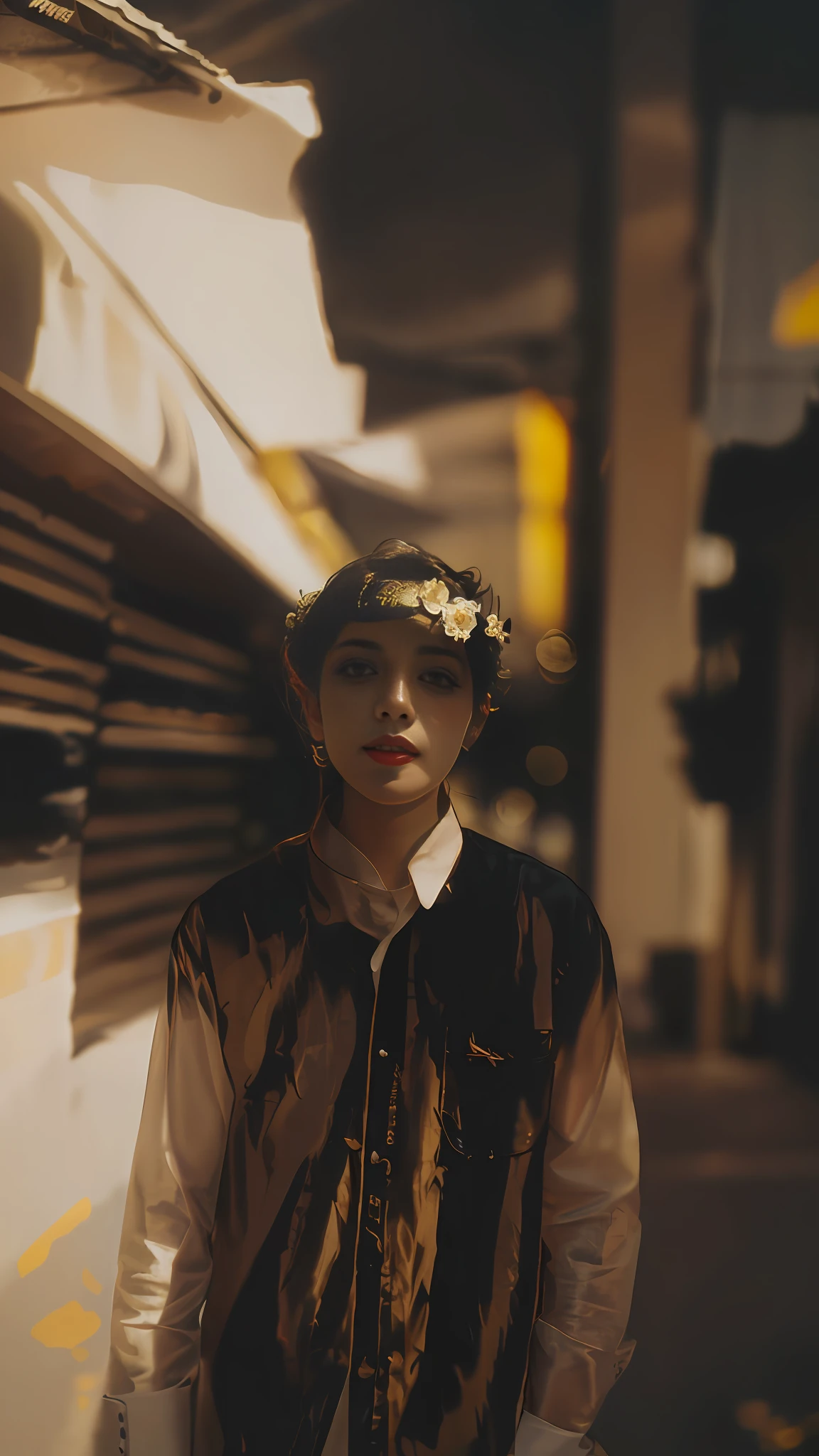 bunny, blur, bunny, flower, nature, no_humans, depth of field, to8contrast style, DARK_Glam, wearing DRK_Glam, deep shadows, (dark: 1.4), (8k, RAW photo, best quality, masterpiece: 1.2)