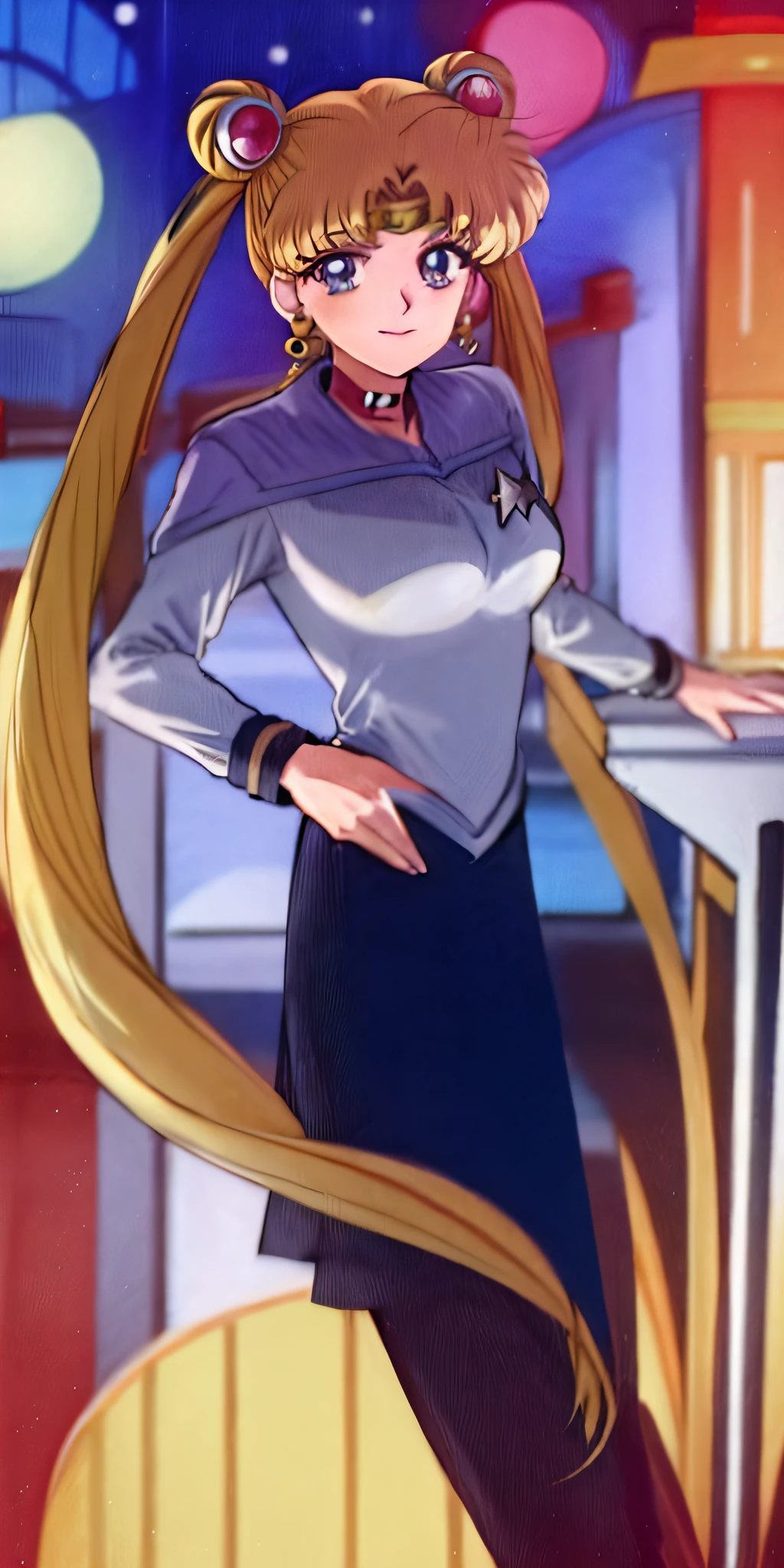 SMUsagiTsukino wearing ds9st uniform
