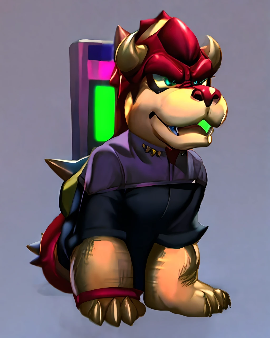 bowser wearing ds9st uniform