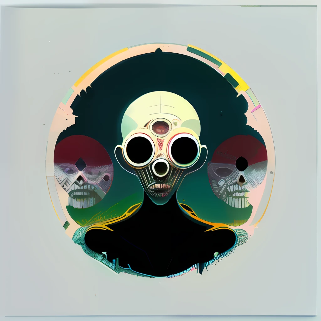 circular design, vector art, (pastel illustration of fragmented human being of the dark plague as bored as bored can be); character design by Beksinski, Caravaggio, Max Ernst, Charles Vess; simple line art, flat illustration, digital printing, radiant; art inspired by Dan Mumford, Rutkowski, Roy Lichtenshtein, Ismail Inceoglu; Mixed Media, Gouache, 128K, Cinema 4D, UHD, HD HDR, Microfilm, Polaroid, Loose Gestures, Inkpunk, CGSociety, solarpunk, Crispy quality, sharp, muted, volumetric lighting, intricate, wide negative white space, doodle, zendoodle, Louis Rhead, as a logo