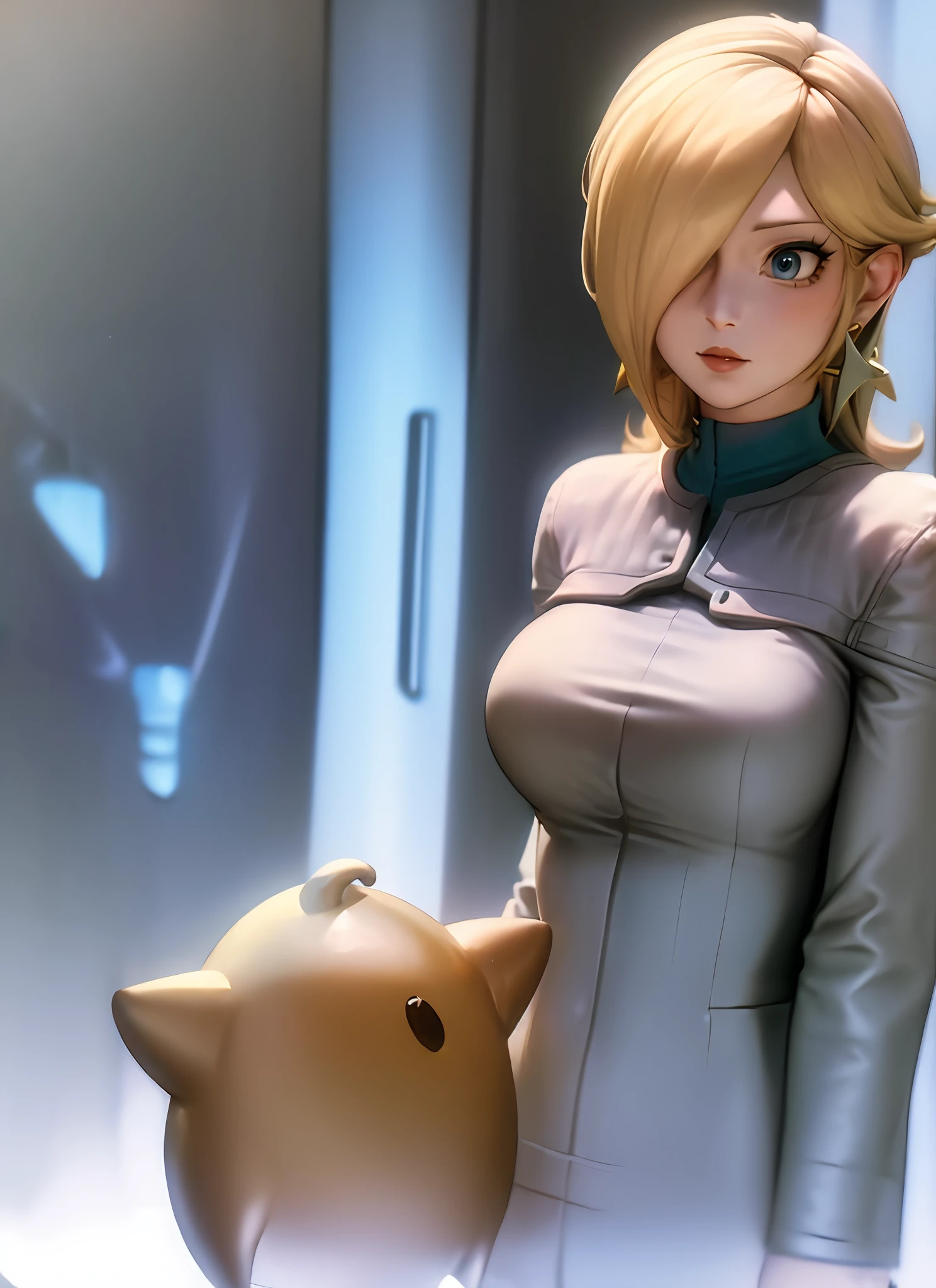 rosalina with
luma wearing
ds9st uniform