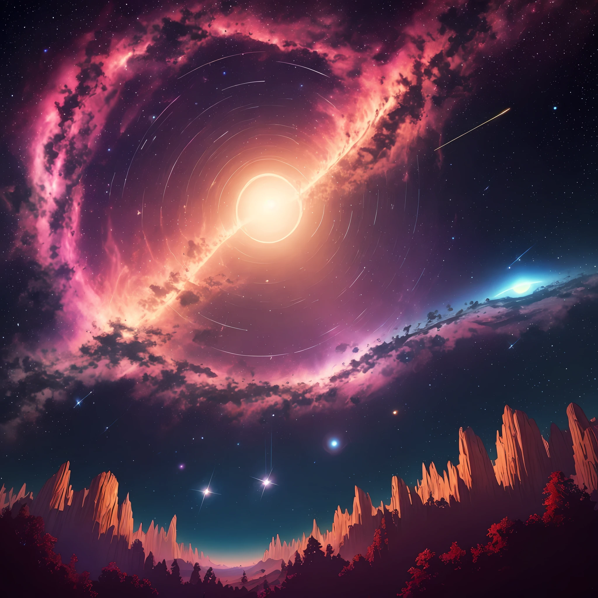 As they soar through the vast expanse of the universe, their eyes are filled with wonder, for they are witness to celestial wonders never before seen by human eyes. Nebulas dance and twinkle, stars burst forth in a symphony of light, and distant planets beckon with the promise of new beginnings. --auto