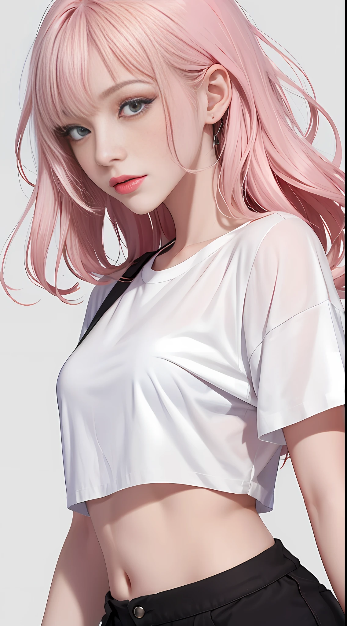 a cute little girl,pink lips,wearing a bright white shirt,in the style of soft color palette
aurorapunk,an anime illustration of her
face,animated gifs,hand-drawn
animation,charming sketches,smooth and
shiny,hazy romanticism,superflat style,white
background--ar 1:1--niji 5--style expressive --s 50