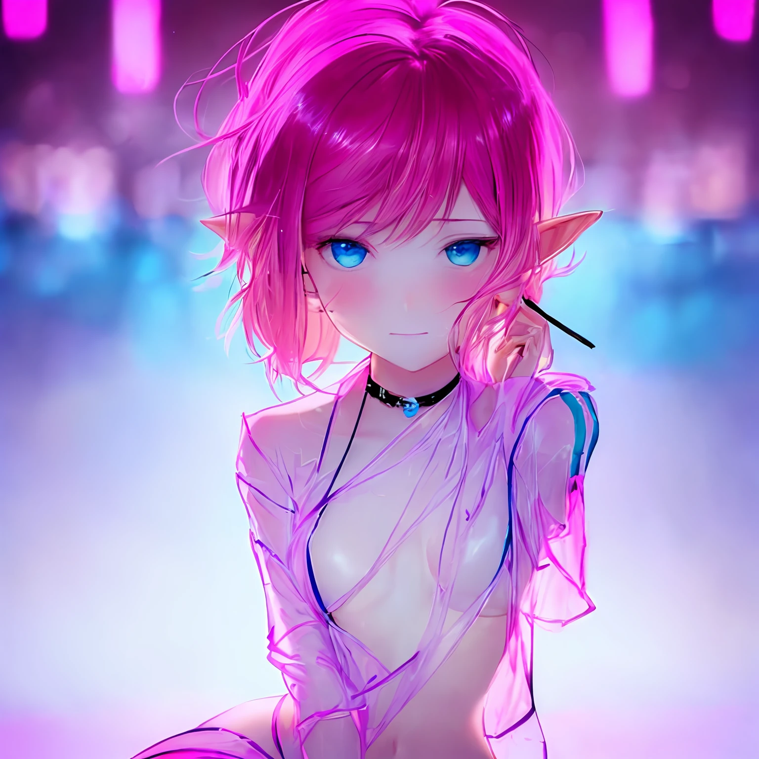 photo, synthwave style an elf woman by Agnes Cecile, luminous design, pastel colors, paint drips, autumn lights, perfect ears, blue eyes Spies in Disguise panties dropped on legs (NSFW) (masterpiece, best quality, ultra thin illustration) (insanely detailed graphics) (insanely detailed gorgeous faces) (from_above:1.2) Kinomoto Sakura, Sealing wand, transparent primary bikini, (transparent bikinis 1.9) (open chest) (panties) (lift jacket by the hands) (POV) (kneel) (look away) (sigh: 1.3) (blush:1.4) (smile) (onsen) (embarrassed) (wet) (small breasts) (nipple) (beautiful eyes) blue sky (clear background) (lens reflection effect: 0.8) (iridescent illumination: 0.8) (specular effect, brightness effect: 0.8) (brightness effect: 0.8) --auto