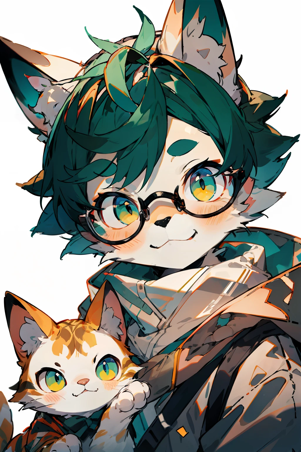 Cat hands, clothes