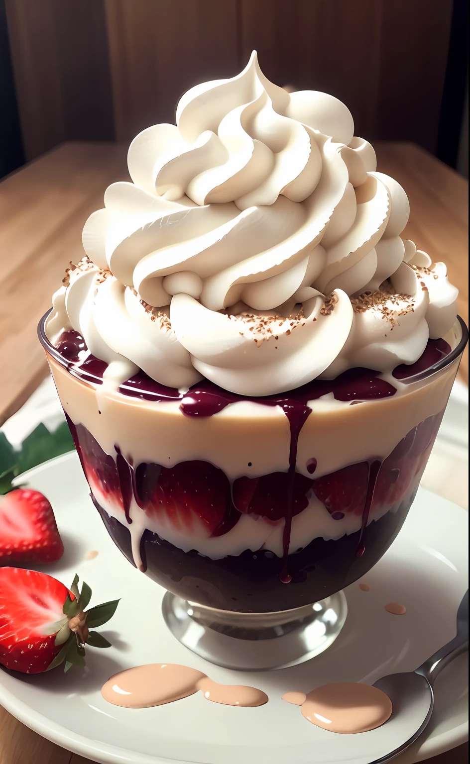 /Upscale
WhippedCreamTopStyle acai bowl with strawberry and whipped cream