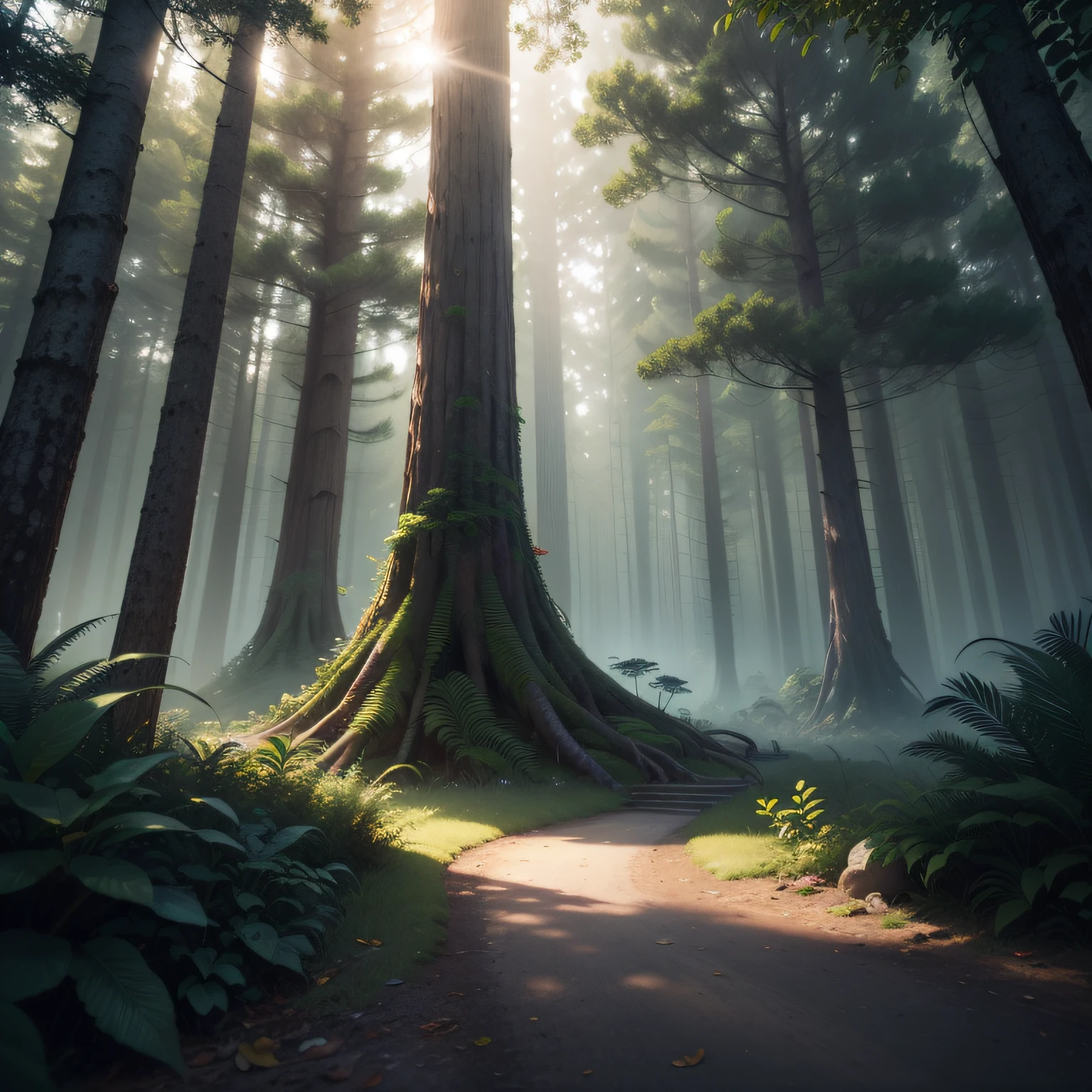 forest, A masterpiece, the best quality, impressive reflections, the best reflections of all time. (very detailed 8k CG unit wallpapers), (better quality), (best illustrations), (best shadows), forest theme with natural elements. Tall trees. Effects of bright particles, (natural elements), (jungle theme), (leaves), (branches), (delicate leaves), (brightness), (particle effects). , isometric 3D, octane rendering, ray tracing, super detailed. ((Fantasy)) ((Book cover))