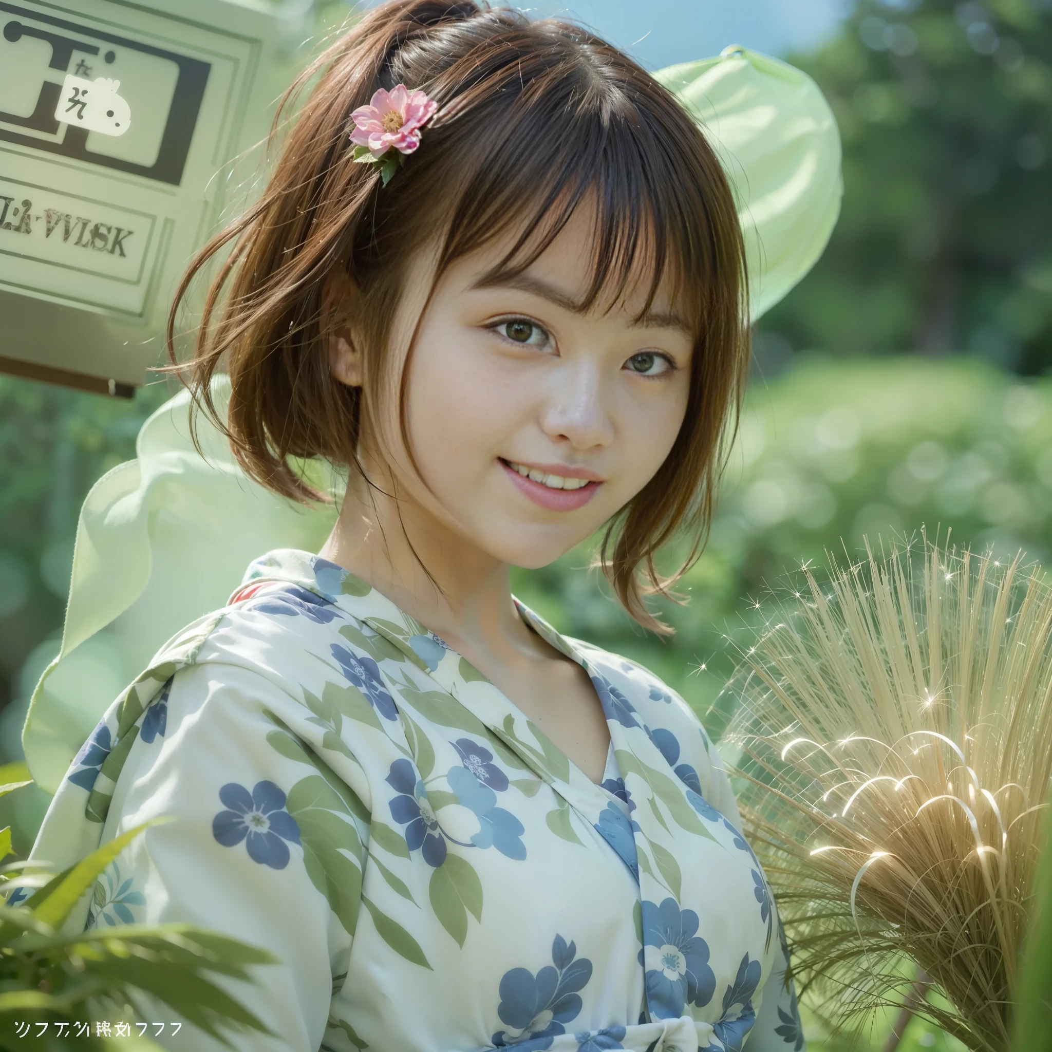 (Summer Festival: 1.3 + Festival: 1.2 + Forest Festival: 0.9), Forest Animals, (Anthropomorphic Animals), (Cute Animals), (Everyone Smiles), (Fireworks, Comedy, Food Food), Shaved Ice, (Swimsuit, Yukata), (Dreamland), (Beautiful Sky),(Gentle Wind),(More Greenery),(Less People: 0.8),(Direction: "+ Heart Stamp +":1.3 + Music: 1.1 + Hanamaki: 1.3), Realistic, Live-action, smiling face