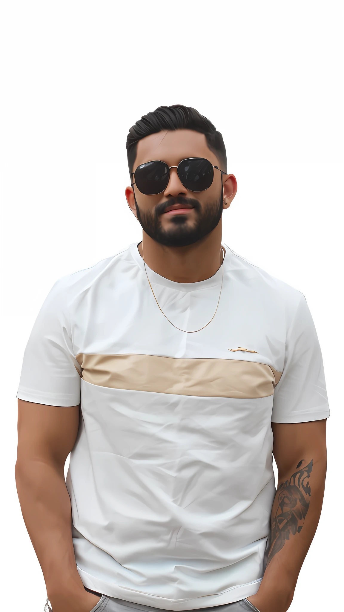 ((Best Quality, 8K, Masterpiece: 1.3)), handsome, young man, smooth skin, stylish, topknot, hunter's eyes, brown eyes, tan, leather jacket, bad boy