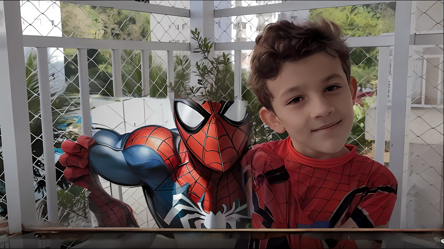 Make a graffiti drawing of Spider-Man, in white square, remove the horizontal red scratch, improve the lighting of the image to post as Youtube cover