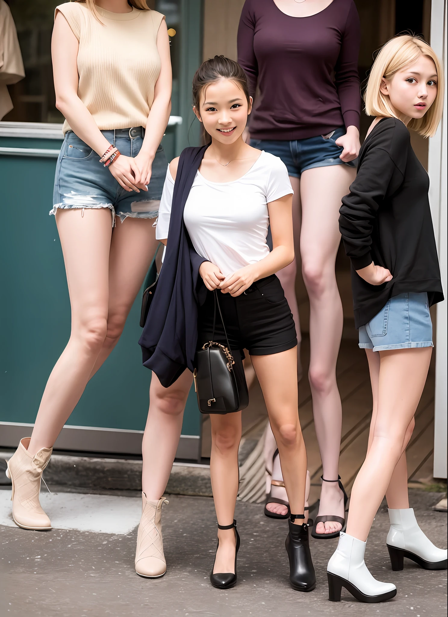 beauties, shorts, short boots, blondes, Japan,