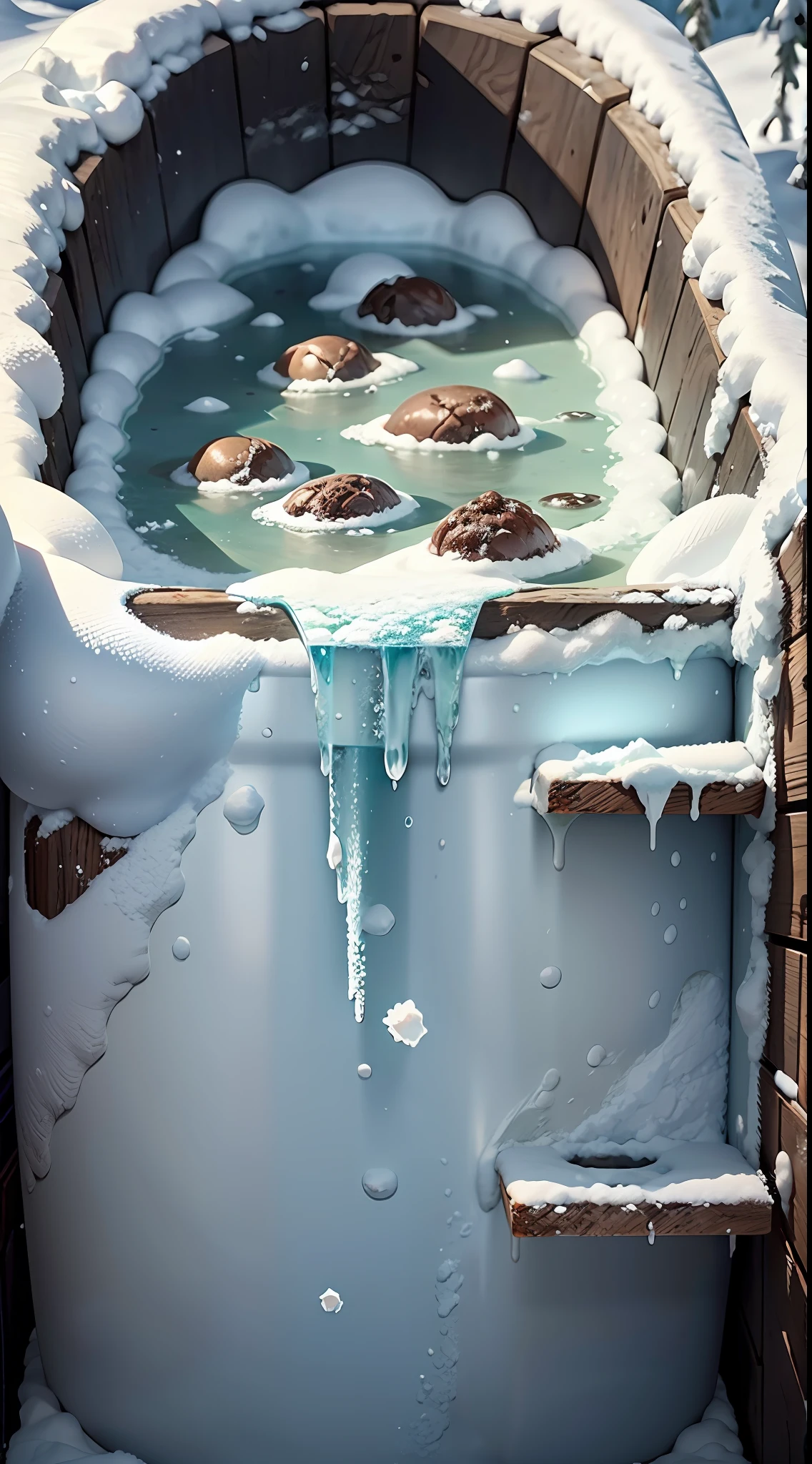 frozen excrement, frozen poop, feces in snow, frozen, frozen feces, cinematic, (photorealistic:1.4), 8k uhd, (hyper realistic), (photo realistic), (masterpiece), (best quality)