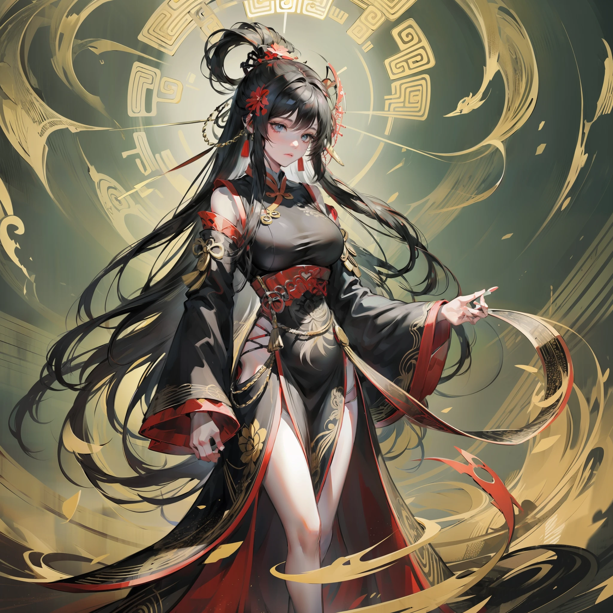 Best Quality, Masterpiece, Ultra High Resolution, (Realistic: 1.4), Xiuxian, Weapon, Detail Face,
1 Girl, Solo, Weapon, (Magic Array: 1.2), Xiuxian, Upper Body, Beautiful Girl, Full Body, East Asian Architecture, Sheath, Building,
