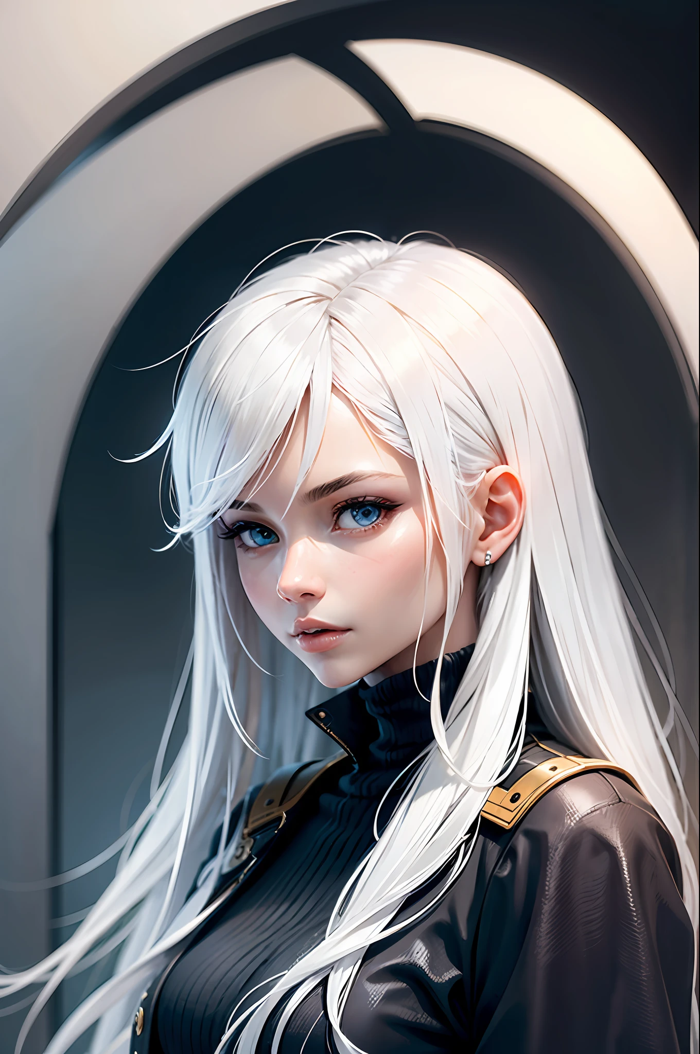 white hair