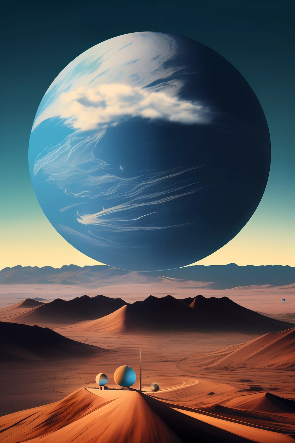 A planet retrofuturistic