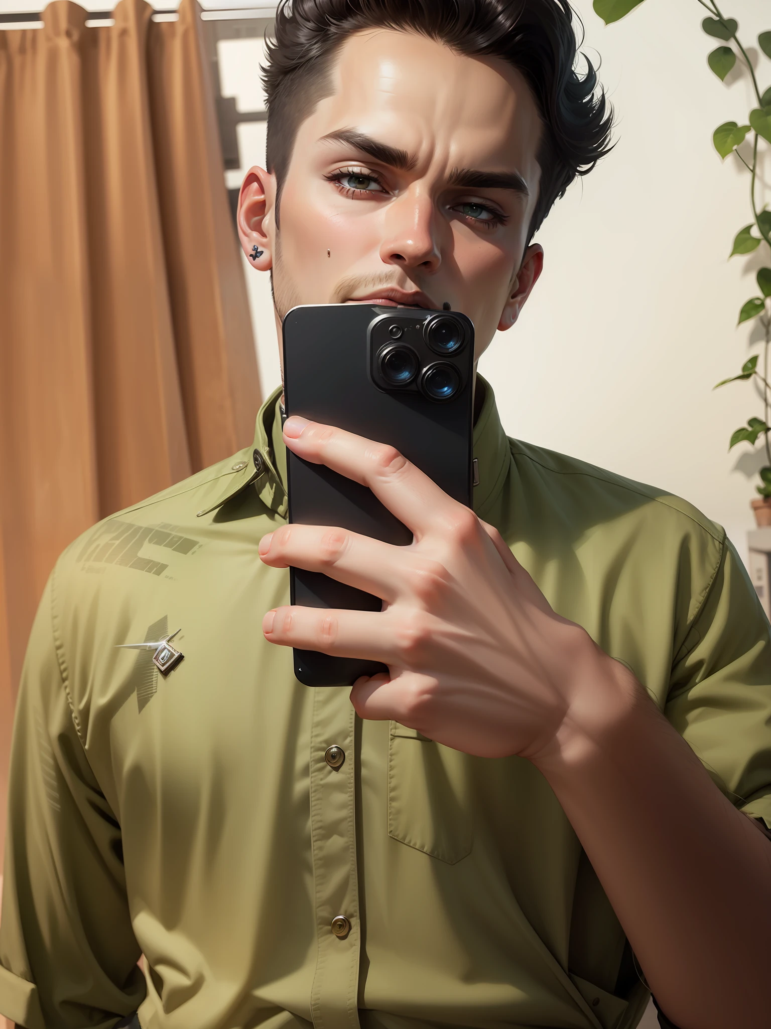 Change background cyberpunk handsome