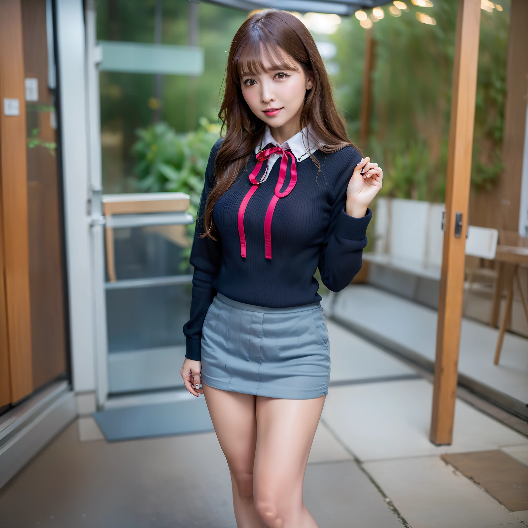 1girl,Beautiful vintage colors, Instagram (Photorealistic, High Resolution:1.4), ((Puffy Eyes)), View Audience, , Full Body (8k, RAW Photography, Best Quality, Masterpiece: 1.2), (Realistic, Photorealistic: 1.37),(Sharp Focus:1.2), Professional Lighting, Photon Mapping, Radiosity, Physically Based Rendering, (Pale Skin: 1.2),(Small:1.2), Watch Viewer, (Medium Hair:1.5), Portrait, Purple Eyes, (Sliver Hair:1.1),Bangs, (Simple Background: 1.4), Solo, Upper Body, Realistic, (Masterpiece: 1.4), (Best Quality: 1.4), (Glossy Skin), Facigirl, Makeup, Smile (Skinny, Closed Mouth, Shy: 1.3), ( standing, black stewardess uniform, necromancer: 1.1), medium bust, sexy pose,