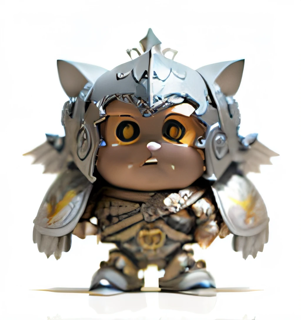 3d Toy Art, cute and cute little sun wearing knight armor with detailed floral ornament, sunbeam hair, 1boy, big black eyes, chibi, photorealistic, hyperrealistic, hyperdetailed, style, cocked hip, demure, low cut, black lace, detailed skin, matte skin, soft lighting, subsurface scattering, realistic, heavy shadow, masterpiece, best quality, ultra realistic, 8k, golden ratio, intricate, high detail, film photography, soft focus, Toy Art, Art Toys Collectible Figurine, vinyl toy figurine, plaster figurine, 3D model of a Japanese mascot, Russian, vinyl designer toy, r-MK, digital art, digital art, art toy, full body front portrait with white background