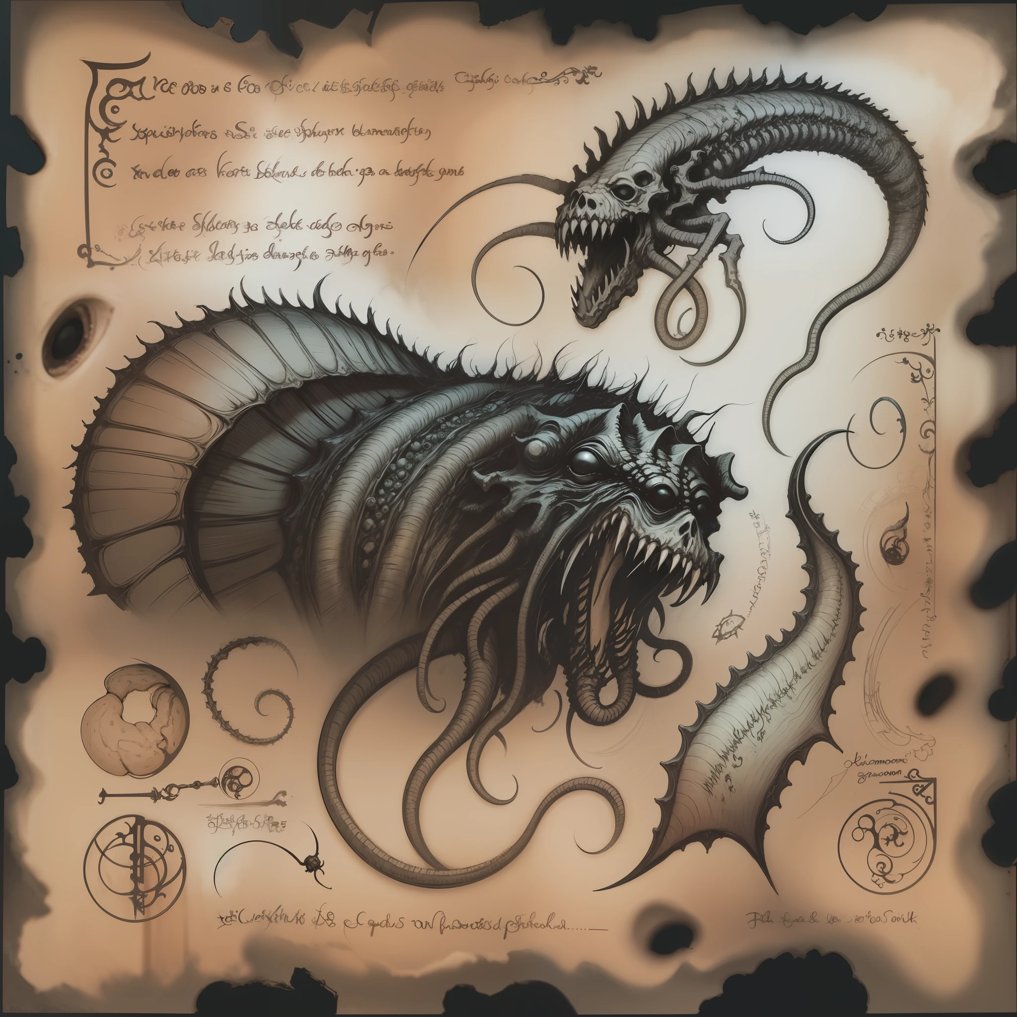 necronomicon sketch parasite