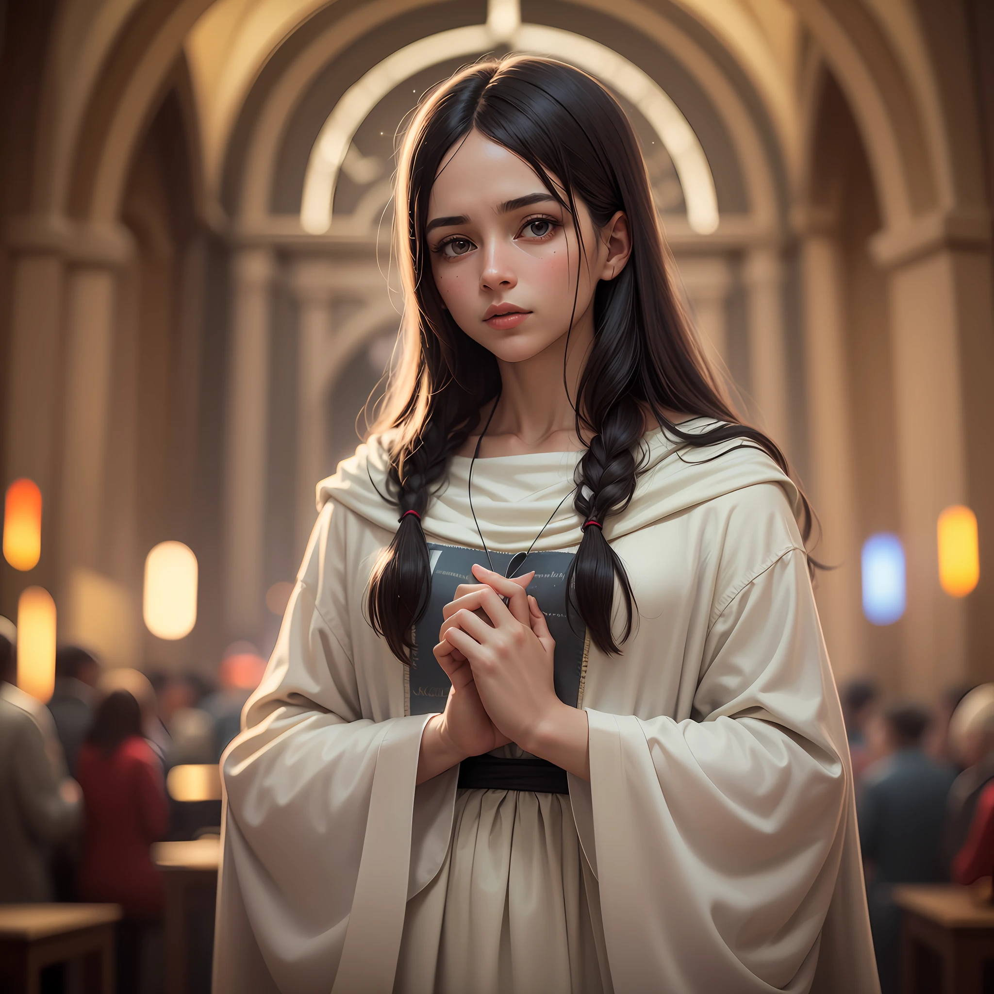 Jesus Christ, Jesus Christ of Nazareth, the savior, looking at you with love, skin color of a Jew. High detail, social realism, surrealism, depth of field, cinematographic lighting, chromatic aberration, blurred, flare light, ray tracing, JPEG artifacts, shadow, super detail, high detail, high quality, best quality,16k - -s2 --auto