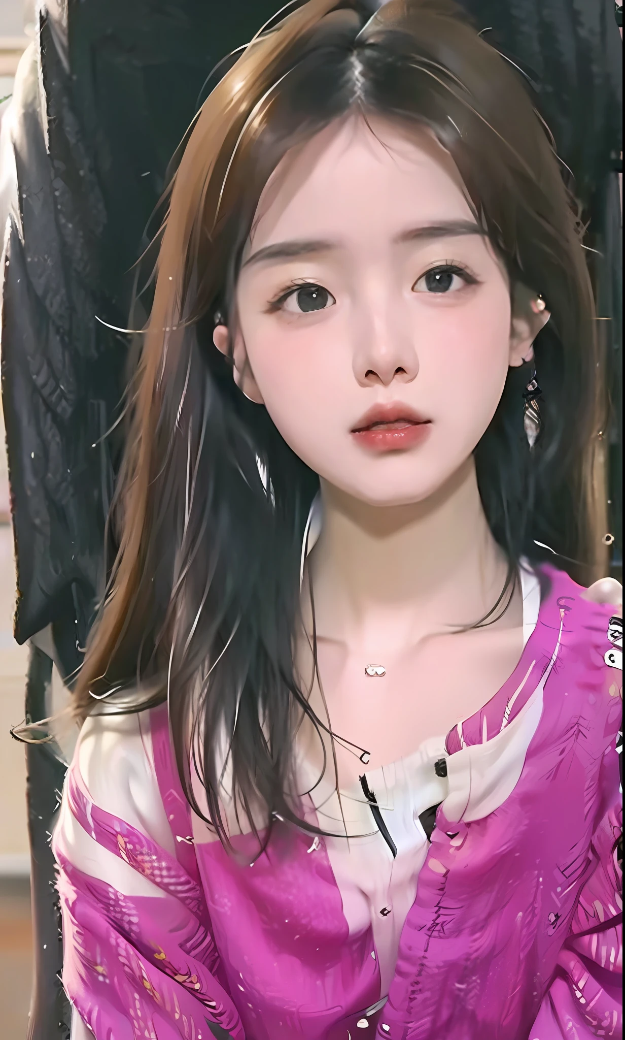 (8k, RAW photo, photorealistic:1.25) ,( lip gloss, eyelashes, glossy finish, glossy skin, best quality, super high resolution, depth of field, chromatic aberration, caustics, wide light, natural shadow, Kpop idol) look with serenity and goddess-like bliss to the spectators,