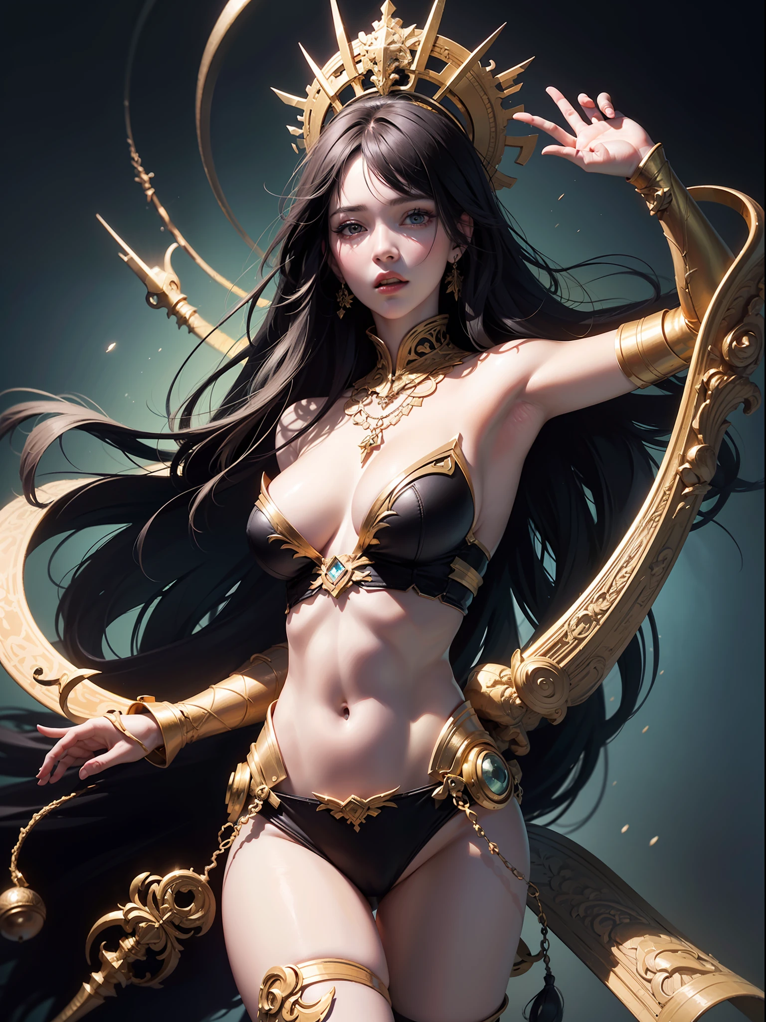 (8k, RAW photo, best quality, ultra detailed CG unity 8k wallpaper,masterpiece:1.2), a girl, 3d, ultra beautiful detailed eyes, Precise iris depiction,ultra-detailed face ,highest quality, (Zentangle, Mandala, Entanglement, Entanglement), (Fractal Art: 1.3), highly detailed, dynamic angles, cowboy shots, the most beautiful forms chaos, elegant, brutalist design, vivid colors, romanticism, James Jean, Robbie Dowi Antono, Los Tran, Francis Bacon, Michal Muratz, Adrian Guyney, Petra Cortwright, Gerhard Richter, Takato Yamamoto, Ashley Wood, Ultra-Detailed Beautiful Background Drawn by Professional Illustrator, Background with a Sense of Perspective