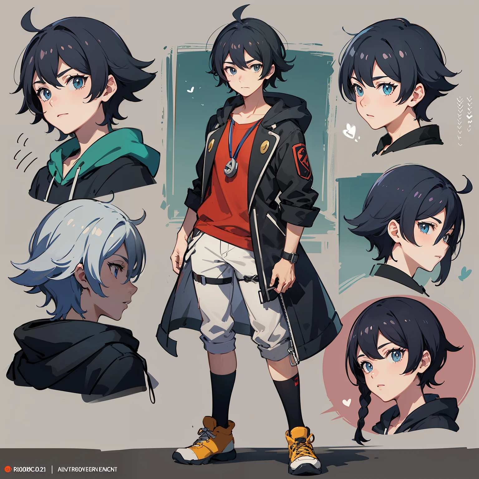 "(masterpiece: 1.2, best quality), boy, Pokémon trainer, concept art, Pokémon style"