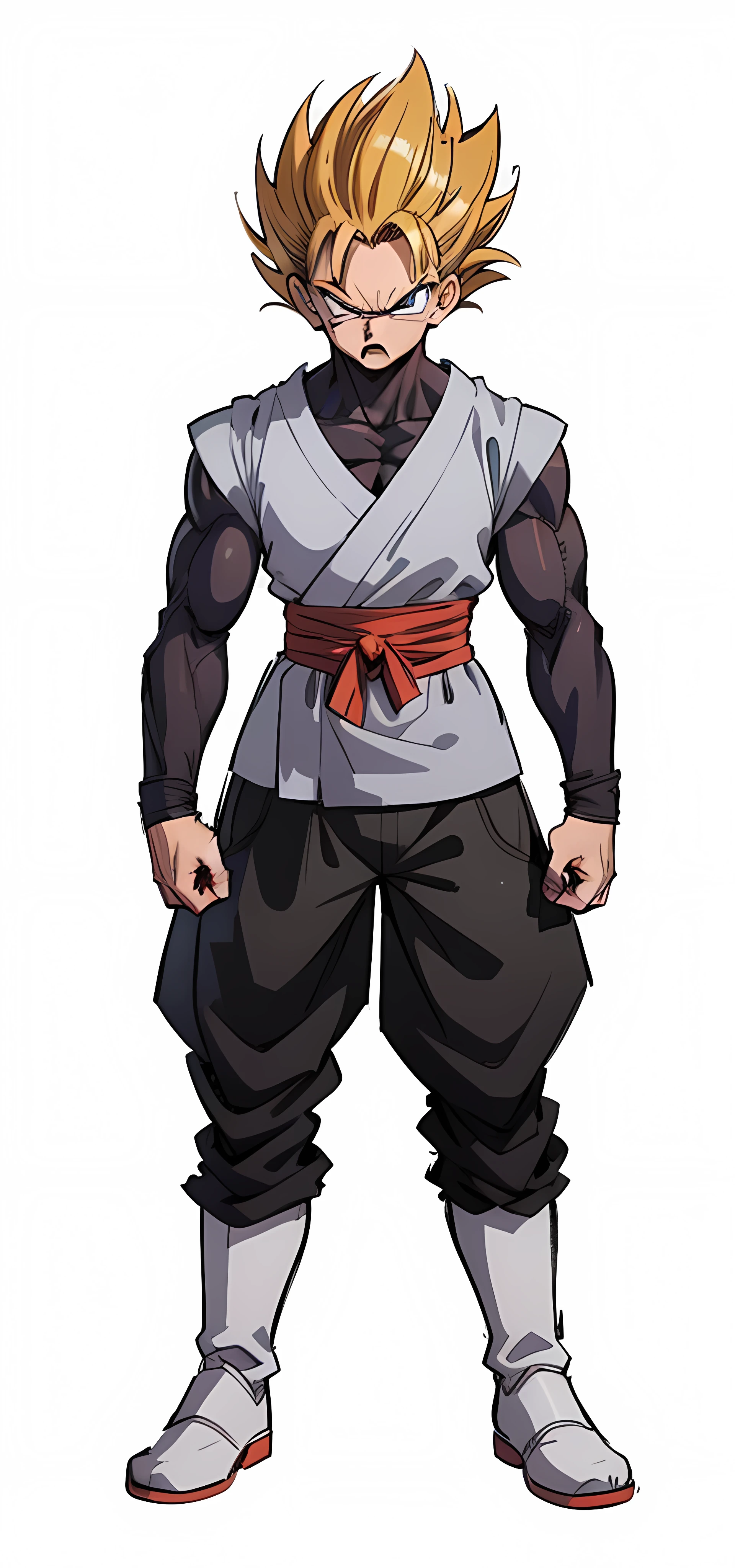 the artistic influence of Yusuke Murata and dragon ball, akira toriyama, maximum detail, in 4k, (muscles), ( (anger),