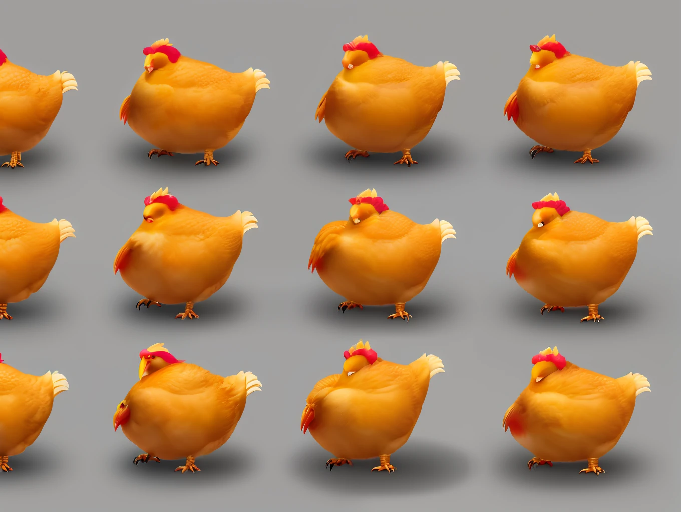 Create an image for a cryptocurrency of a caolha chicken and funny the name of the pollocoin coin