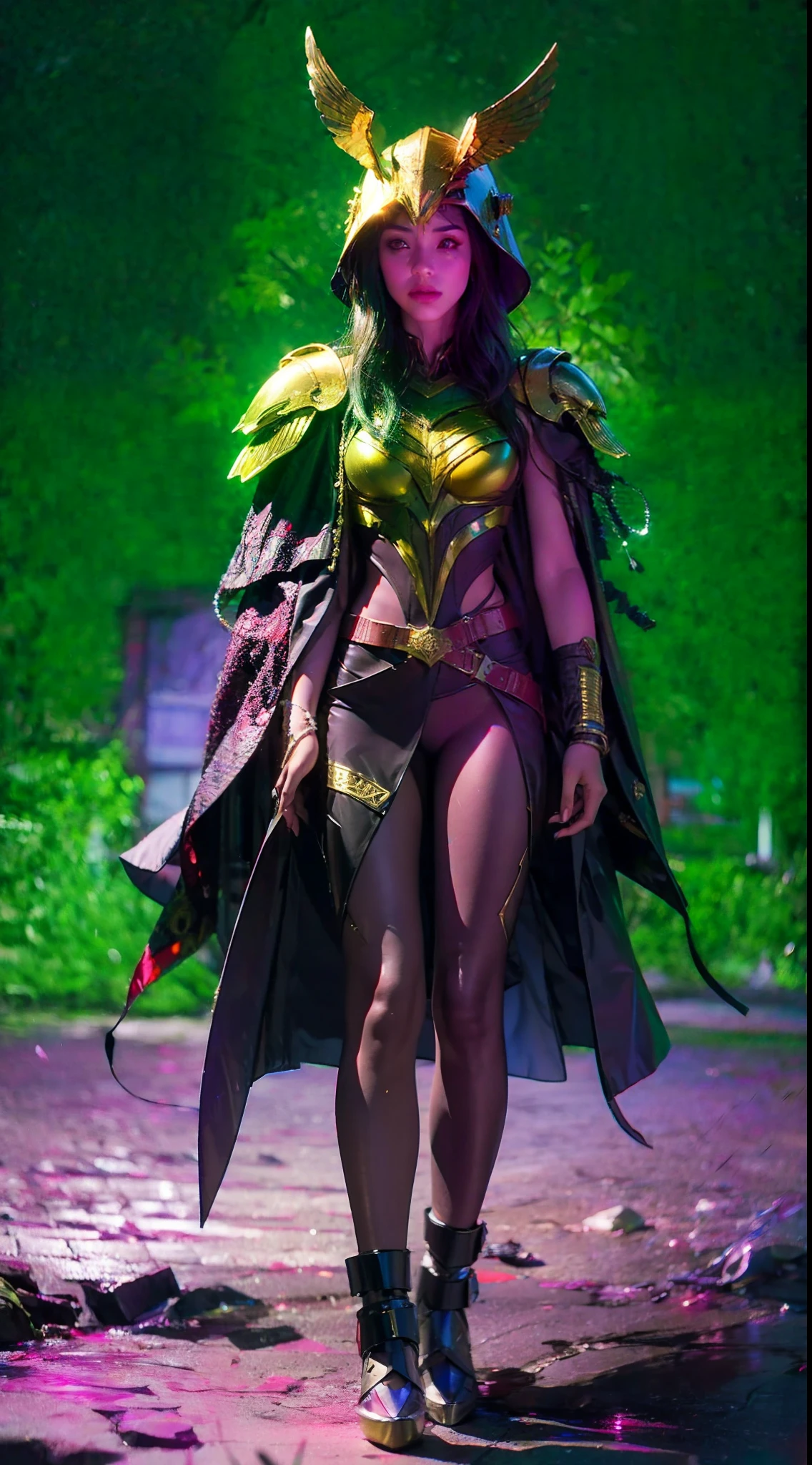 1girl, mature, horus, real makeup, futuristic egypt, bird head helmet, cloak, shiny armor, full body
ground, dark space, dim light
muted color, realistic
photorealistic
Edward S. Curtis
depth of field
(masterpiece, best quality: 1.3),
Stargate