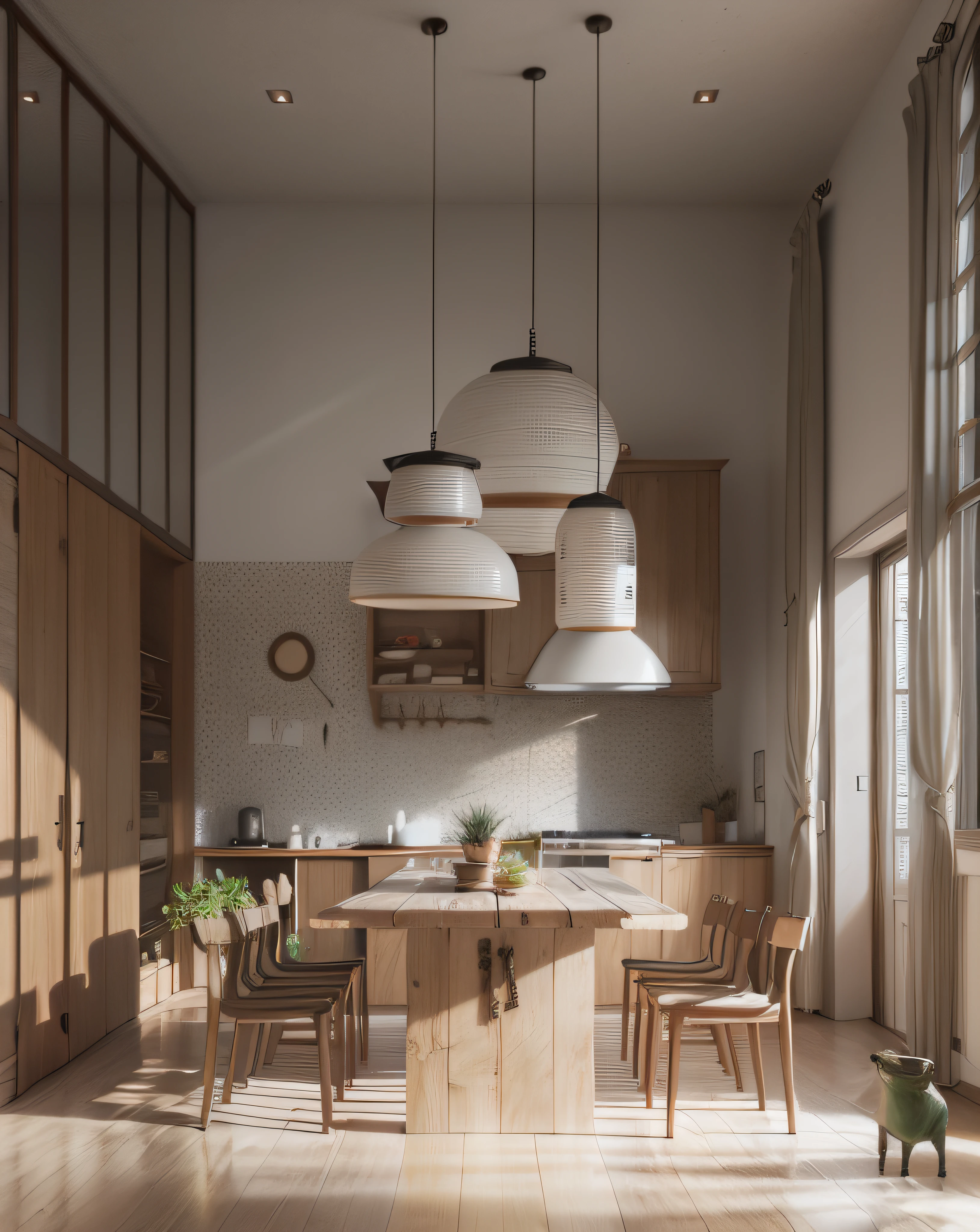 wabi sabi , interior , hiper realistic --auto