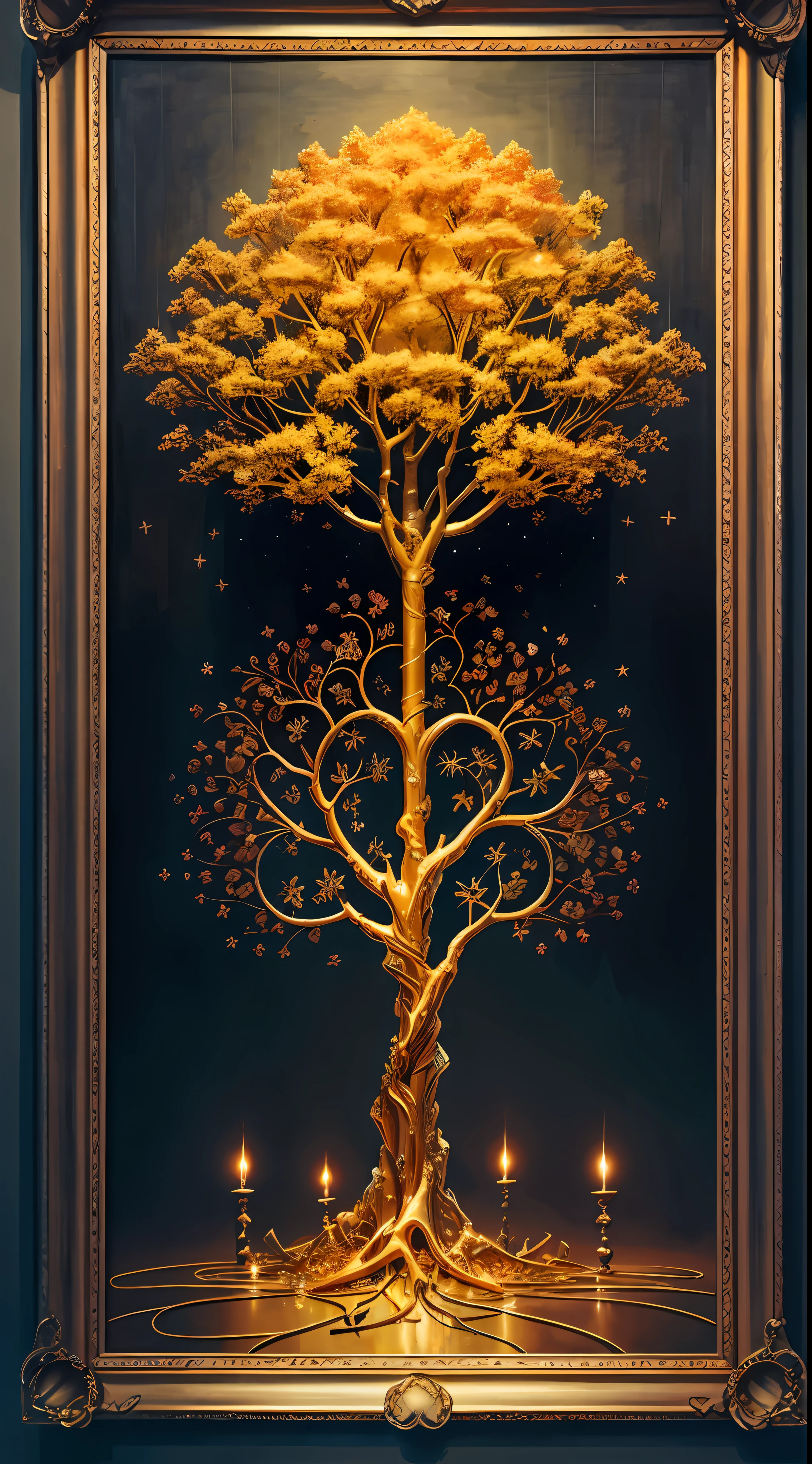 Beautiful symmetrical full body photo painted in oil with thick brushstrokes and wet paint, Fibonacci, golden ratio, melted wax, visible brushstrokes, surrounded by crystal spheres, 3D tessellation wireframe, neural graphic, neurons, tree of life, color, love, passion, oil on canvas, thick brushstrokes, insanely detailed, 8k uhd, masterpiece, artstation, surreal
