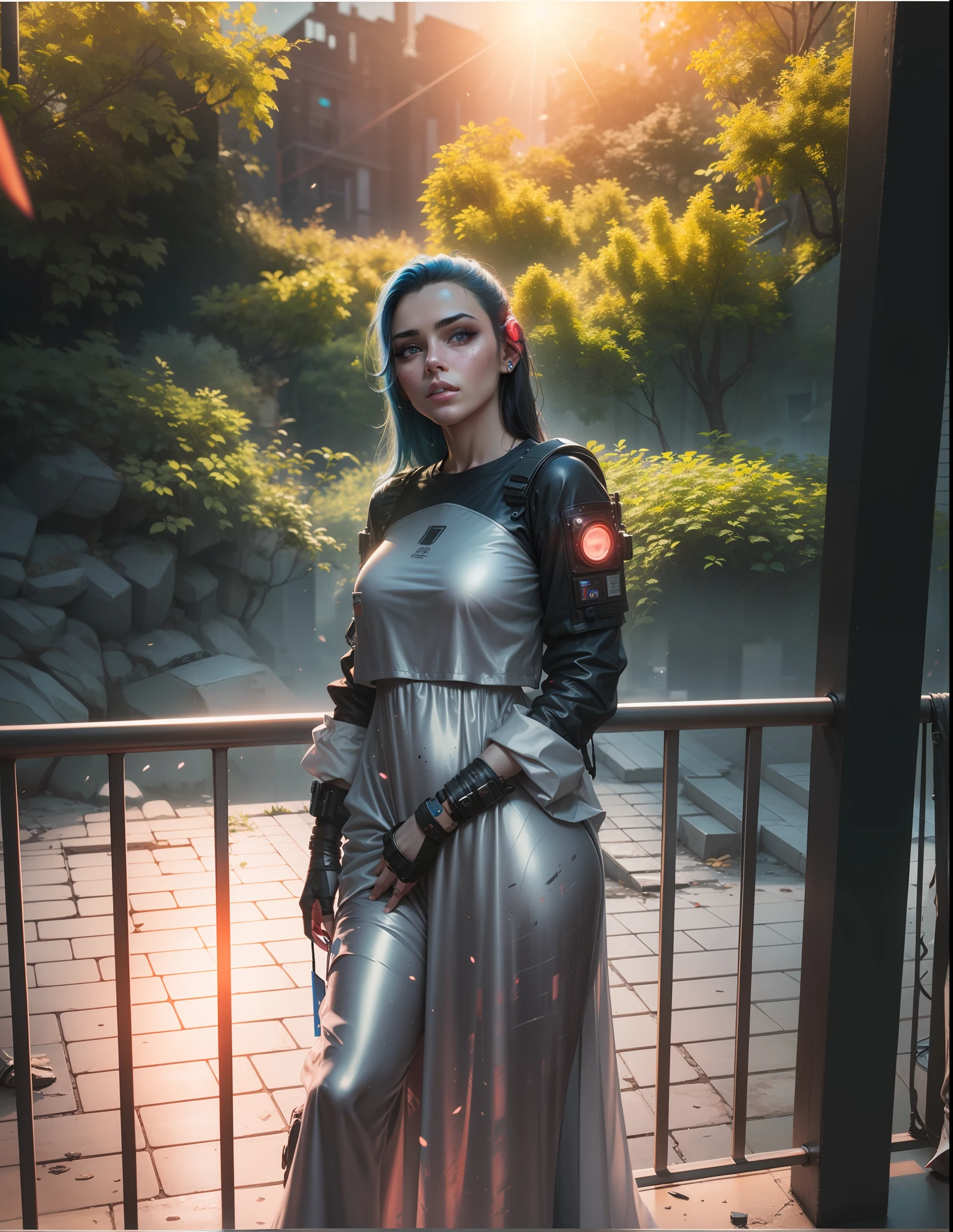 Cyberpunk handsome girl with realistic face 8k ultra resolution