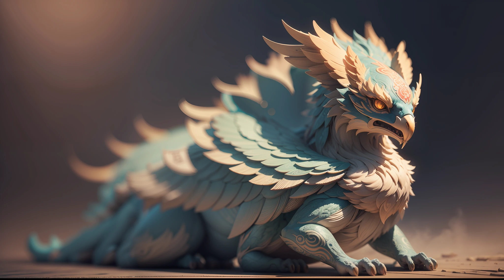 "Create with inspired ultra-detailed concept art" 3D relief, meticulously carved, phoenix and couple carving, spirit, traditional Chinese style, multi-dimensional paper fog crafts, ultra-wide angle view, dream, 8K, romantic, high resolution, 8k" masterpiece. Unleash your inner Cu73Cre4ture programmer with the power of steady diffusion and bring your imagination to life! ", high detail, 8k, highly realistic and complex, fantasy art