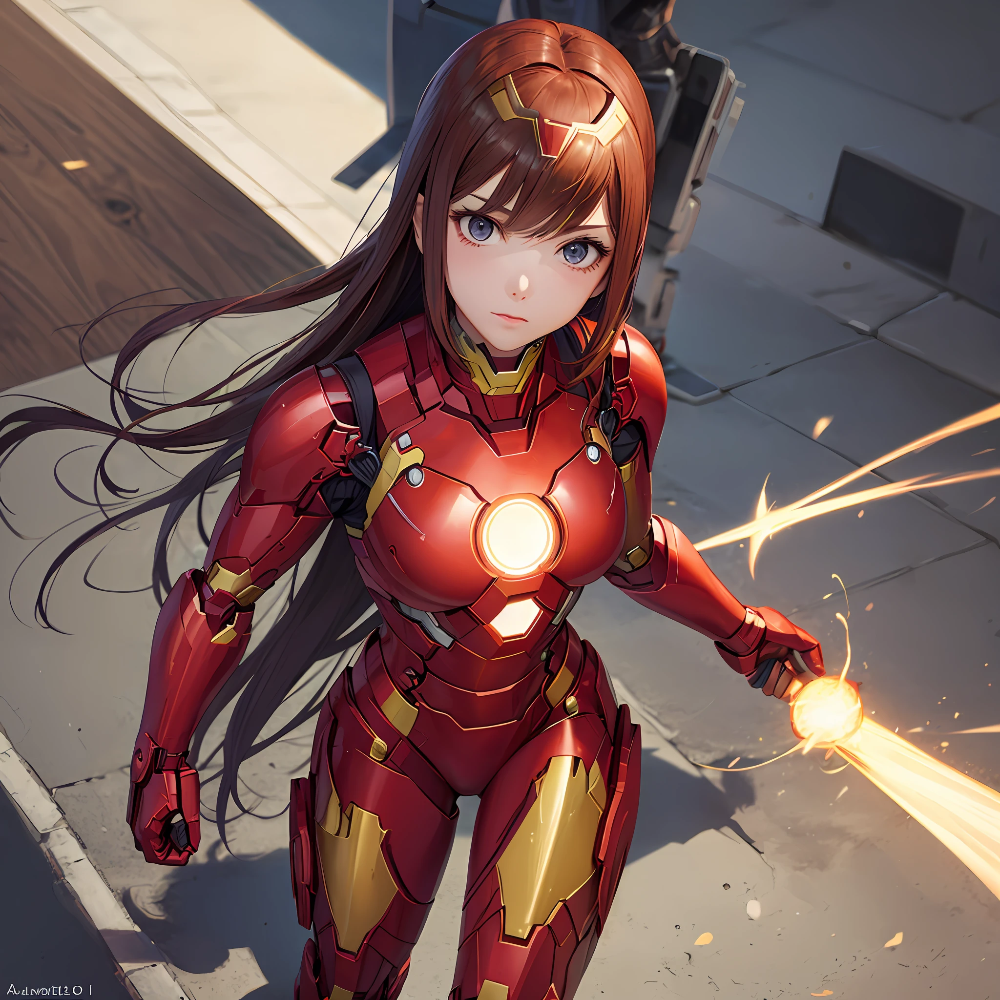 Anime girl with iron man armor Bikini version (ahegão: 1.5) --auto