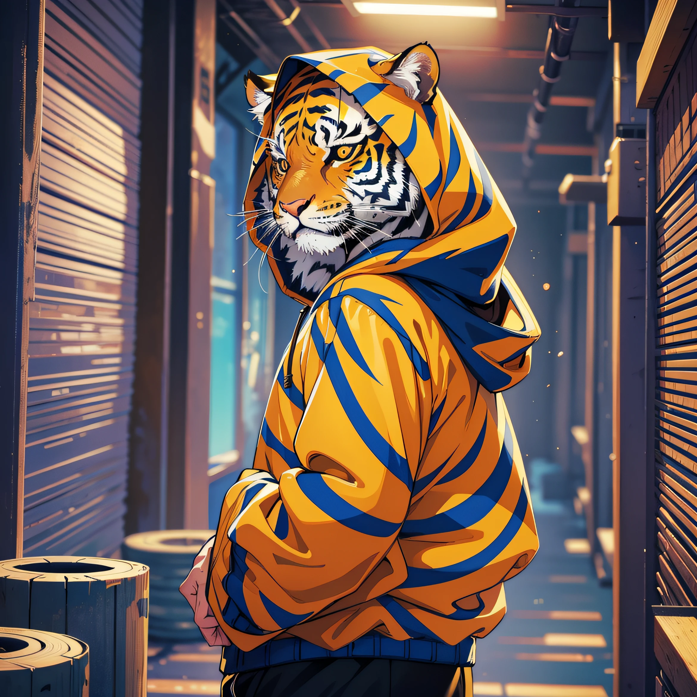 SABER-TOOTHED TIGER STILO CARTOON JACKET --auto