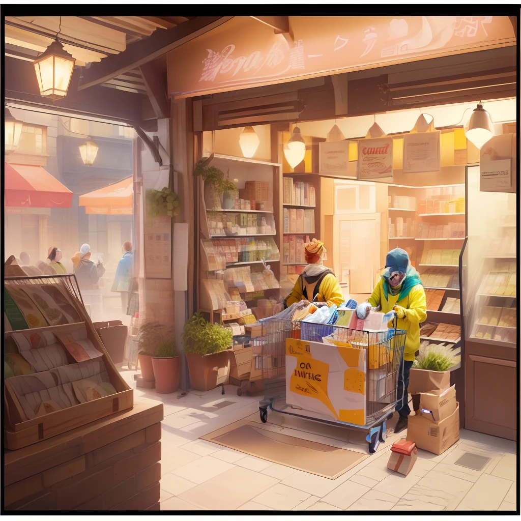 Sheet 1:
COMIC 1:
Scene: Opening of the comic with a busy supermarket. People pushing carts full of products.

Character 1: (thinking) Wow, how many promotions! I need to buy everything!

COMIC 2:
Scene: Character 1 filling his cart without caring what he's buying.

Character 1: (happy) This, this and more this!

Sheet 2:
COMIC 3:
Scene: Character 1 coming home with several shopping bags.

Character 2: (worried) Wow, how many purchases! Did you really need all of that?

Character 1: (carefree) Oh, it doesn't matter, everything was on sale!

Sheet 3:
COMIC 4:
Scene: Character 1 sitting on a couch full of purchased objects and utensils.

Character 1: (sad) So many objects, but I feel an emptiness...

Character 2: (reflective) Perhaps, putting so much value on material things is not the solution.

Sheet 4:
COMIC 5:
Scene: Character 1 sharing his experience with a friend.

Character 1: (talking) You know, I've realized that it's not what I buy that makes me happy, but rather the relationships and experiences I share with the people I love.

Character 3: (surprised) It's true, consumerism can leave us empty, but human relationships fill us.

Sheet 5:
COMIC 6:
Scene: Characters 1, 2 and 3 having fun in a park.

Character 1: (smiling) I'm enjoying valuing moments rather than things!

Character 2: (happy) And so we create memories that mark us forever.

Sheet 6:
COMIC 7:
Scene: Character 1 helping people in need in a shelter.

Character 1: (emotional) I learned that true value lies in helping and making a difference in the lives of others.

Character 3: (satisfied) And so we find a greater purpose than just accumulating goods.

Sheet 7:
COMIC 8:
Scene: Character 1 pleased with himself, surrounded by friends and family.

Character 1: (happy) Now, I have what I need and enjoy every moment alongside the people I love the most!

Sheet 8:
QUADRIN