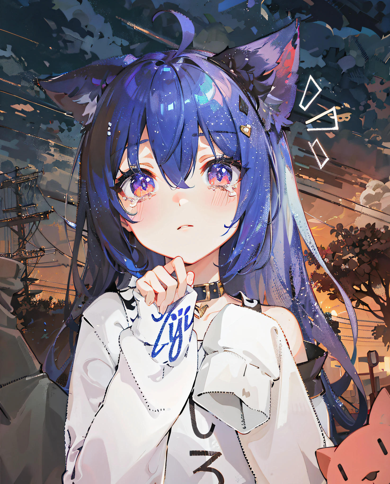 "sad, crying, add the text "bye" to the image."