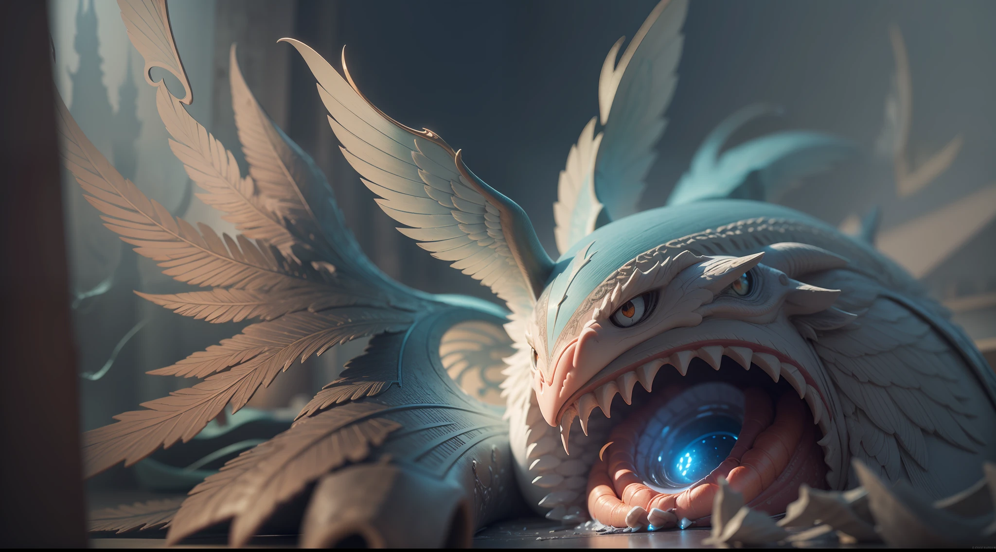 "Create with inspired ultra-detailed concept art" 3D relief, meticulously carved, phoenix and couple carving, spirit, traditional Chinese style, multi-dimensional paper fog crafts, ultra-wide angle view, dream, 8K, romantic, high resolution, 8k" masterpiece. Unleash your inner Cu73Cre4ture programmer with the power of steady diffusion and bring your imagination to life! ", high detail, 8k, highly realistic and complex, fantasy art