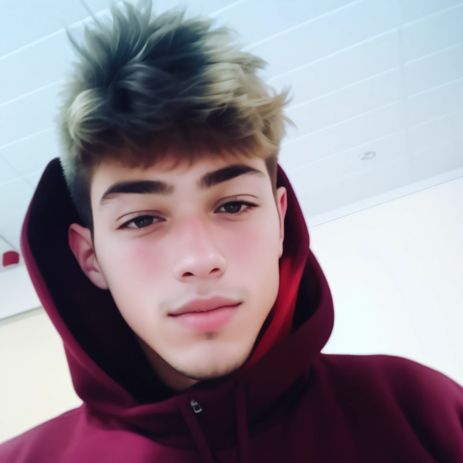Arafed boy ce a red sweatshirt, Matthew 9 5, Tommy 1 6 years, about 1 9 years, 1 6 years, 18 years, male ager, profile picture, profile picture 1024px, Miles Johnstone, Adrien Girod, handsome young man, Caio Santos, Twink