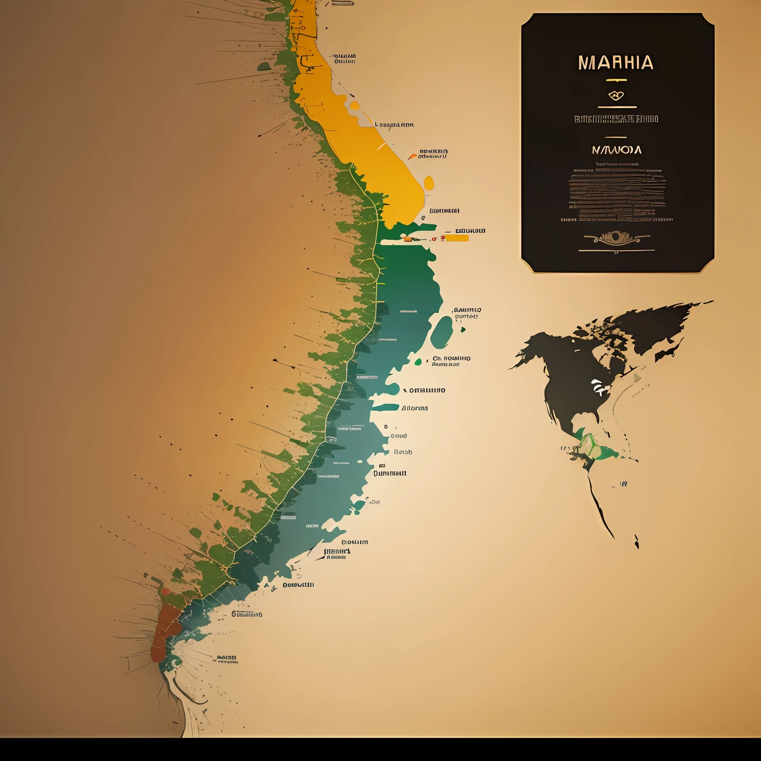 Map of the state of Maranhão, silhouette --auto