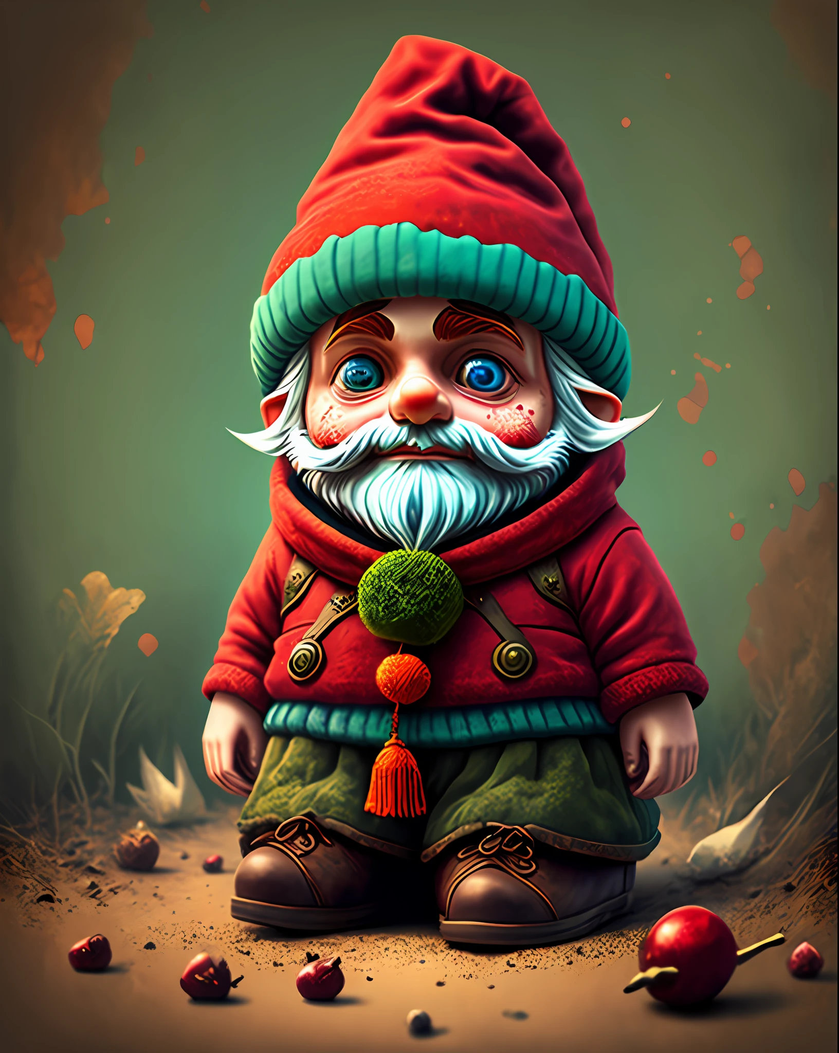 Macabre red gnome