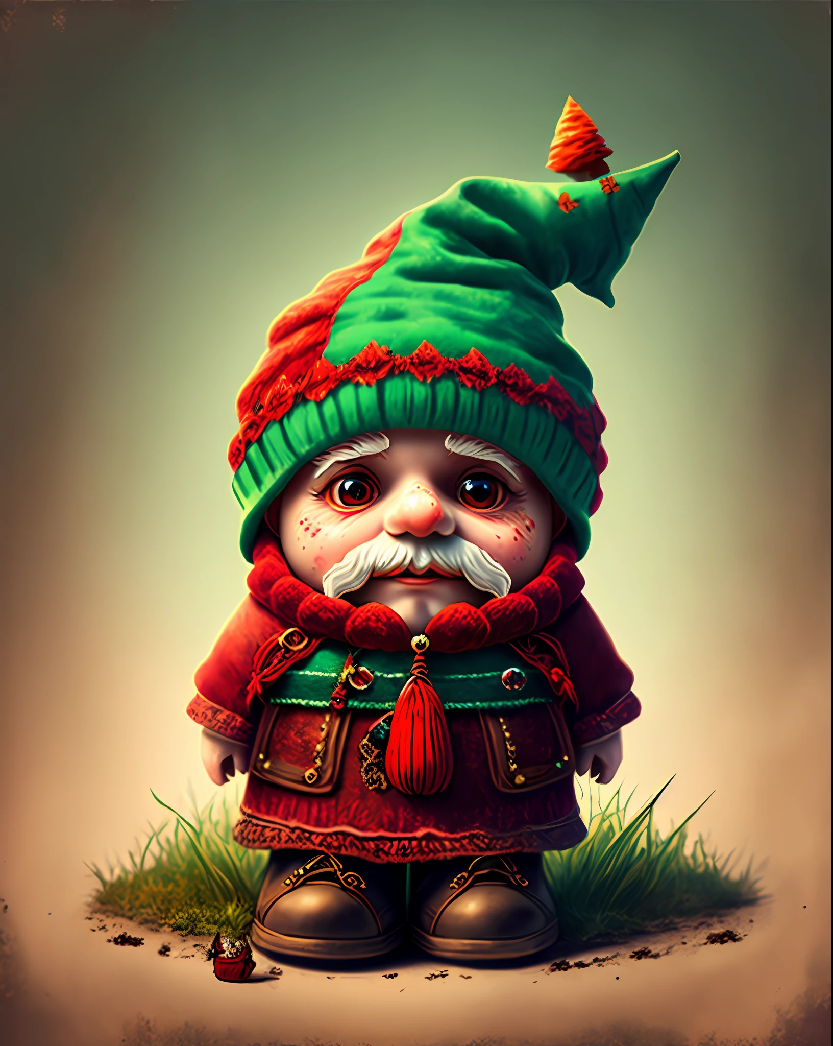 Macabre red gnome