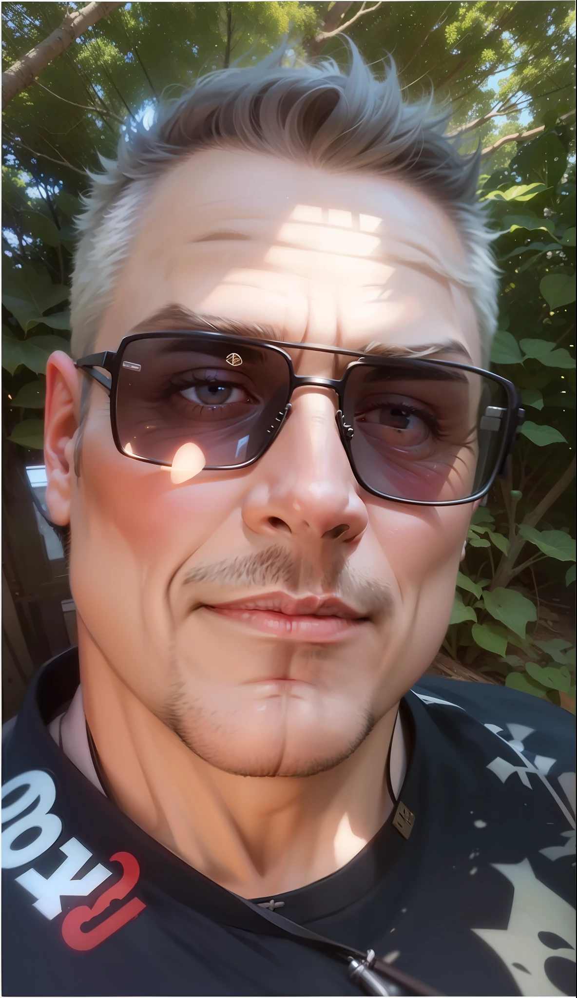 Man with glasses, beautiful 40 years